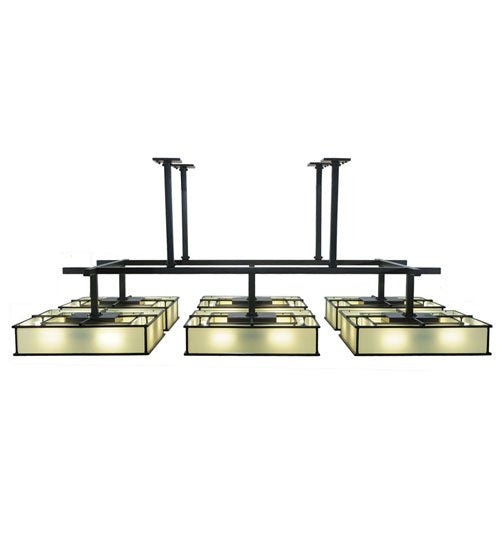 48-Light Semi Flushmount Ceiling Fixture - Modern Crystal Chandelier for Dining Room, Bedroom, or Living Room Lighting