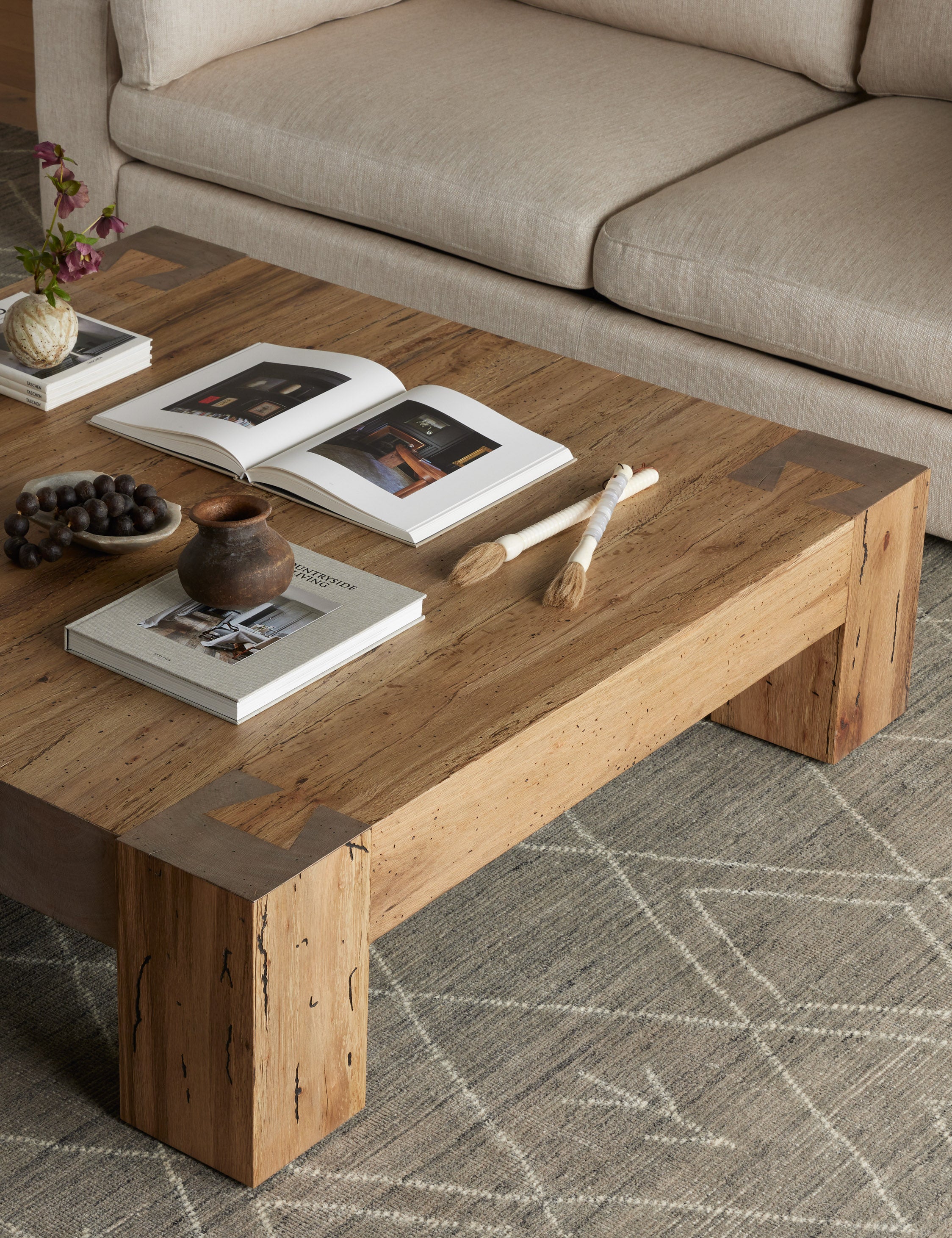 Modern Bevan Square Coffee Table - Stylish Living Room Centerpiece for Home Decor, Perfect for Sofa Sets and Small Spaces