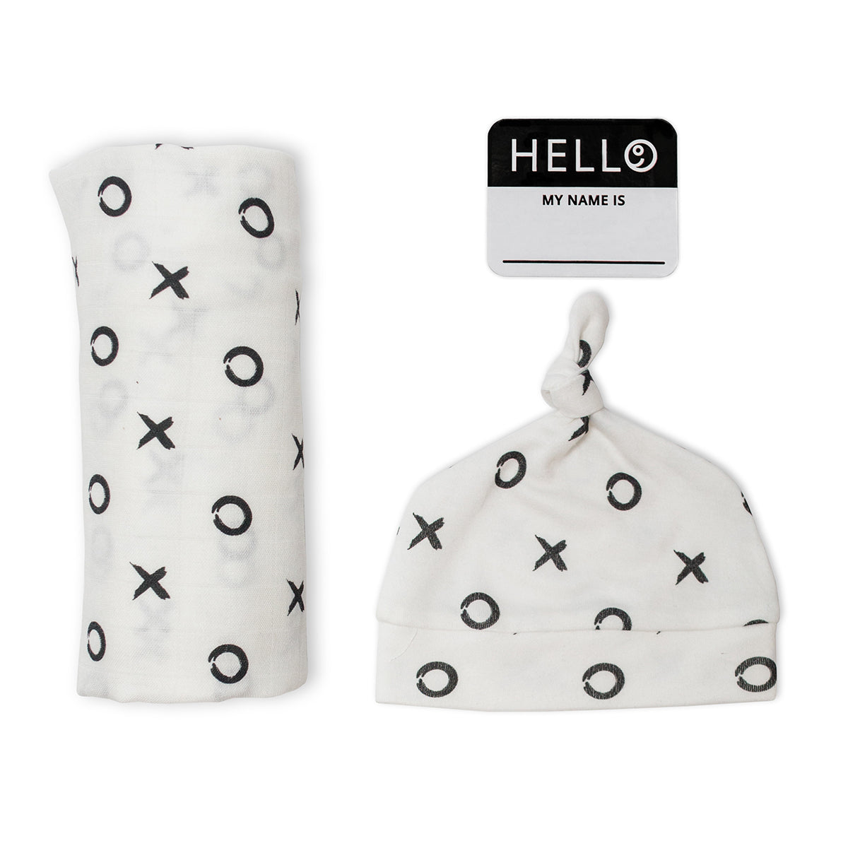 Lulujo Hello World Baby Blanket & Knitted Hat Set - Soft Newborn Photography Props for Boys Girls - Perfect for Newborn Photo Shoots, Baby Showers, and Nursery Decor