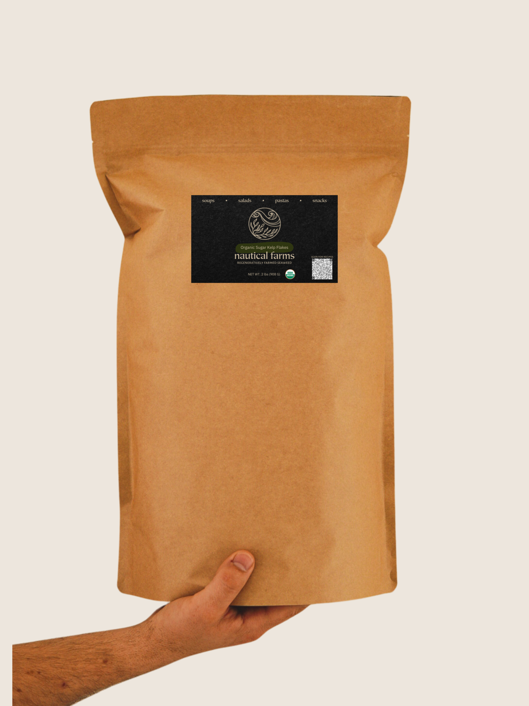 Organic Kelp Flakes - Nutrient-Rich Seaweed Superfood for Smoothies, Salads & Cooking | Vegan, Gluten-Free, Non-GMO | Boost Energy & Thyroid Health