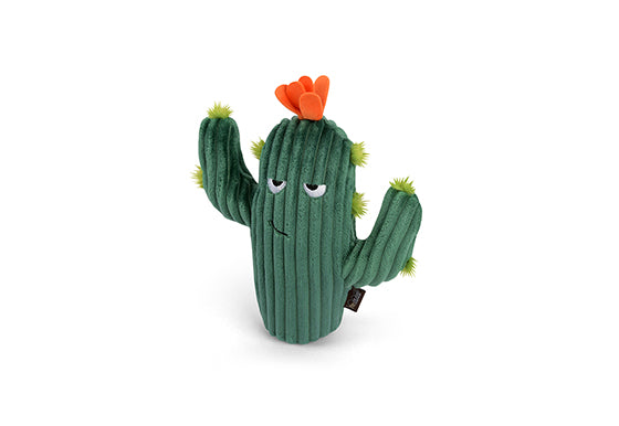 P.L.A.Y. Blooming Buddies Squeaky Plush Dog Toys - Prickly Pup Cactus Chew Toy for Small & Medium Dogs | Cute & Durable Interactive Pet Toy for Indoor & Outdoor Play