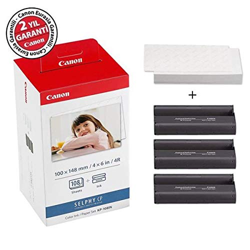 KP 108In Color Ink & Paper Set - Premium Printer Ink Cartridges & Photo Paper Combo for Home & Office Printing, Perfect for Documents, Photos, and Craft Projects