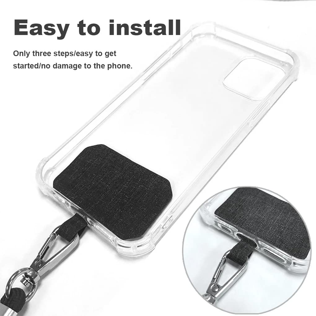 Universal Phone Lanyard - Adjustable Nylon Neck Strap with Detachable Tether for Smartphones - Perfect for Travel & Work