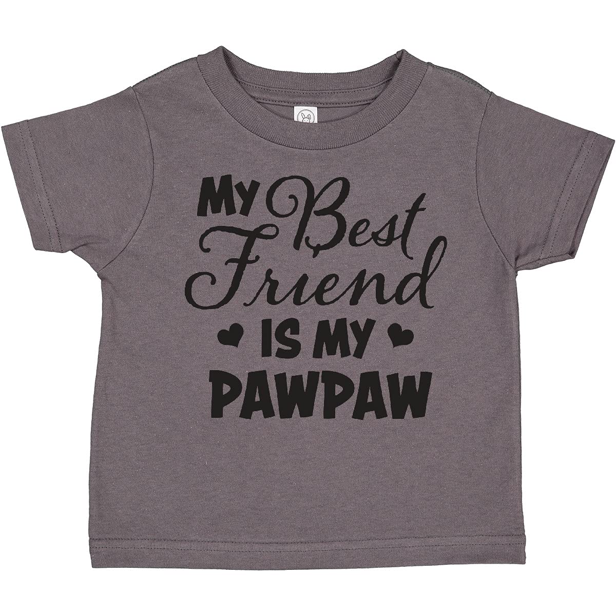 My Best Friend is My Pawpaw with Hearts Toddler T-Shirt - Cute Grandparent Bonding Outfit for Kids