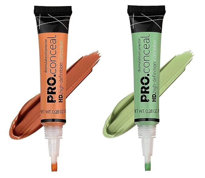 KAYI Beauty Pro Concealer - Orange & Green Color Corrector for Face Makeup | Cover Dark Circles, Redness & Blemishes | Perfect for Daily Makeup & Professional Use