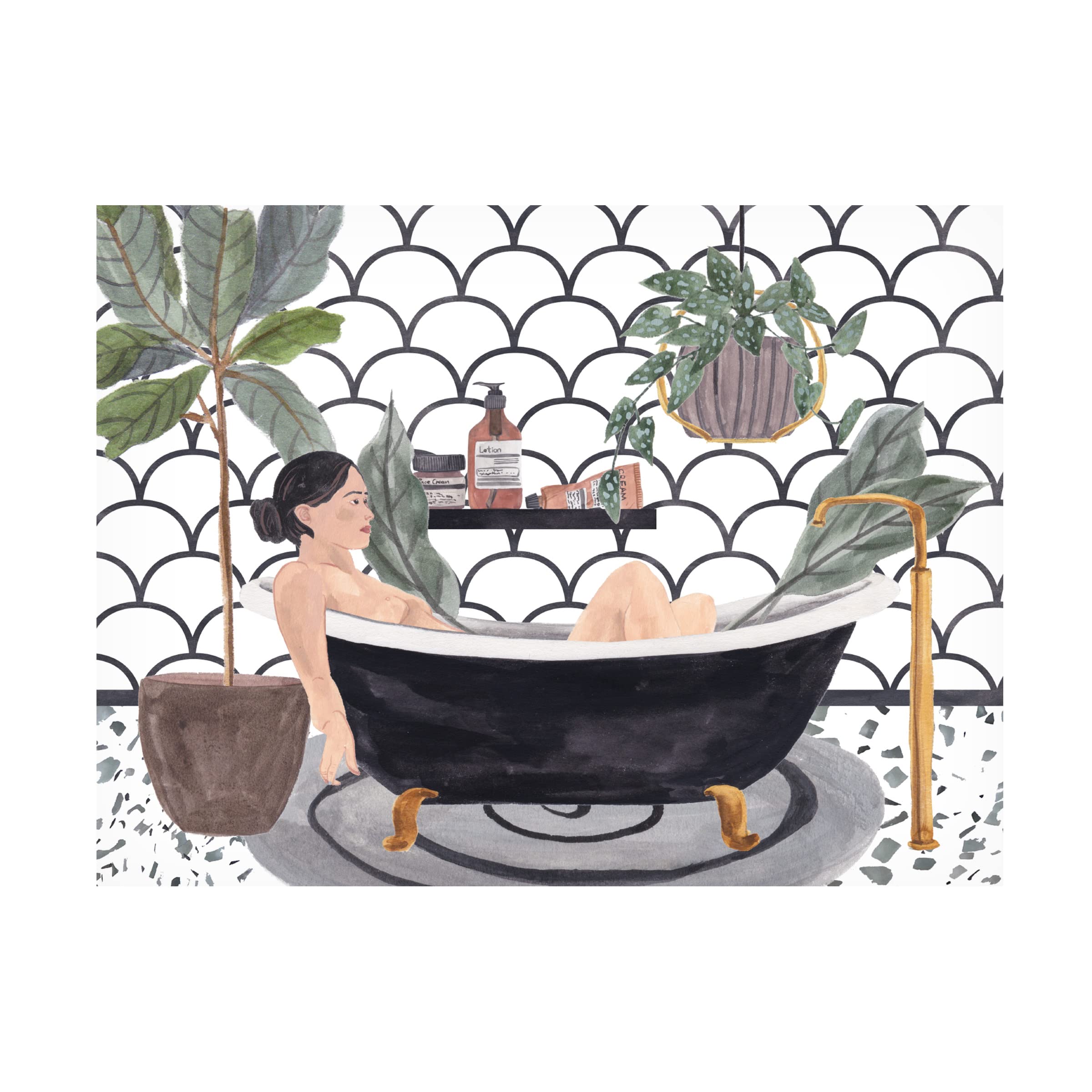 Trademark Fine Art 'Meeting Myself II' Canvas Wall Art Print by Melissa Wang - Modern Home Decor for Living Room, Bedroom & Office