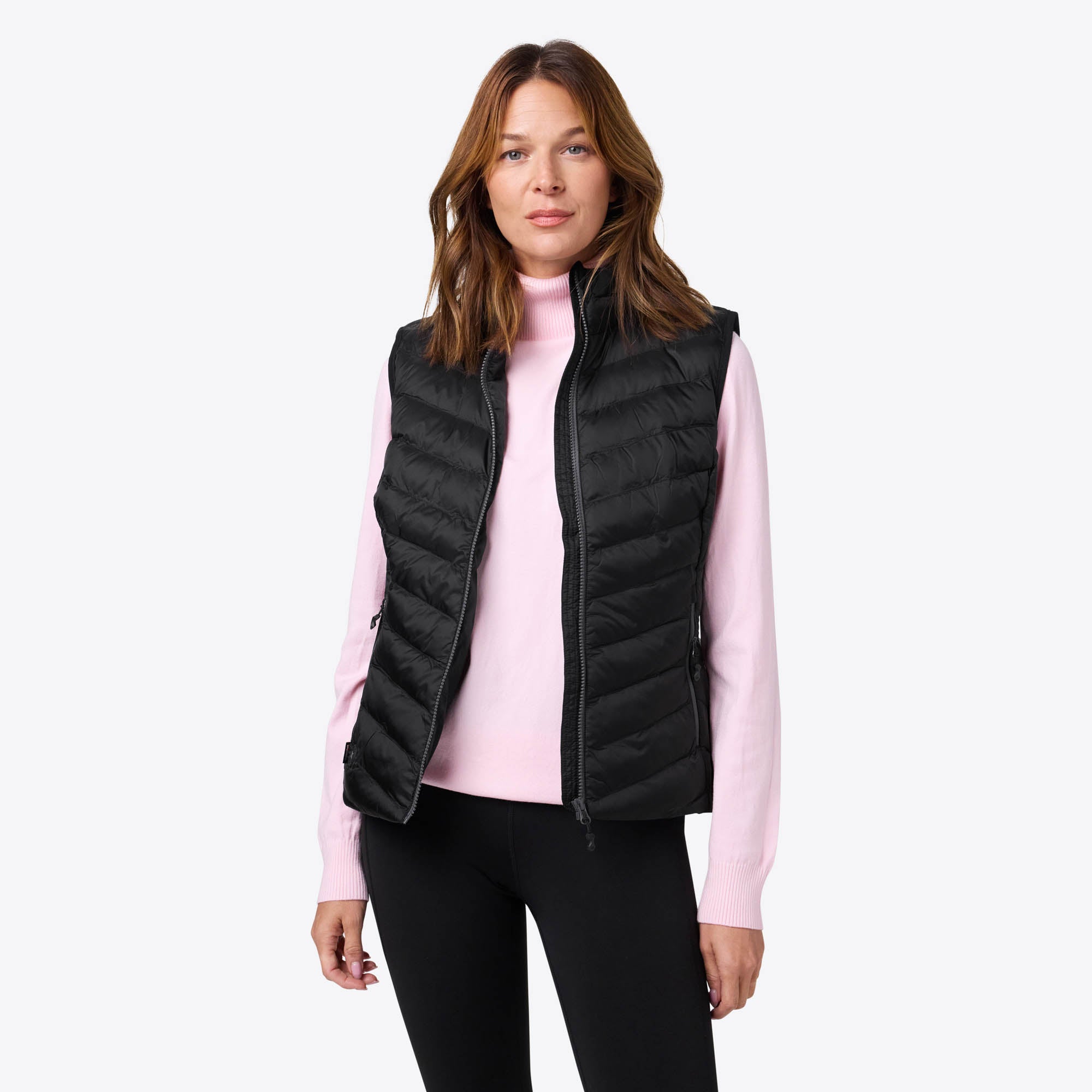 Backcountry Xtera Women's Heated Vest - Battery-Powered Winter Jacket for Outdoor Activities, Hiking & Skiing - Black