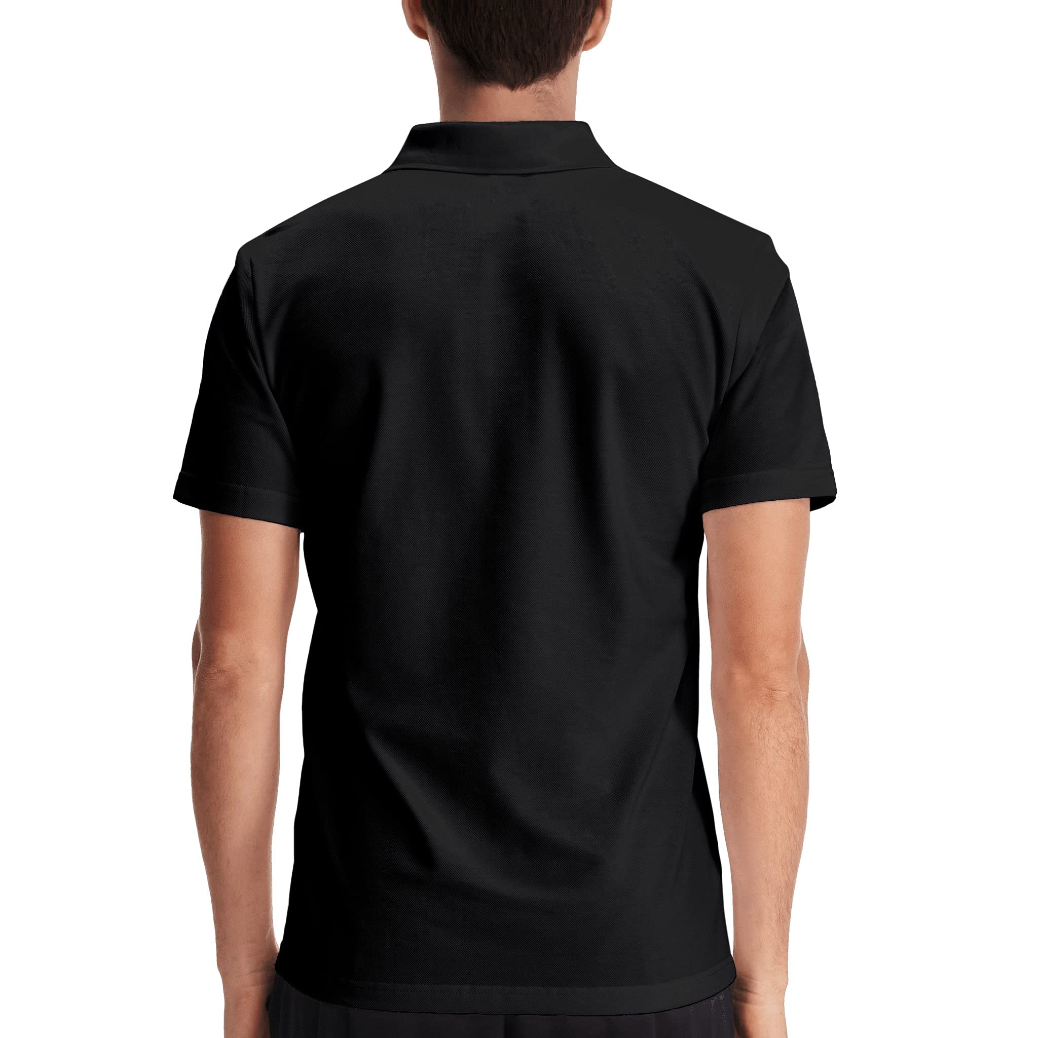 Faith-Inspired Jesus Christ Embroidery Logo Polo T-Shirt for Men - Religious Christian Short Sleeve Summer Tee - Perfect for Church, Bible Study & Everyday Worship