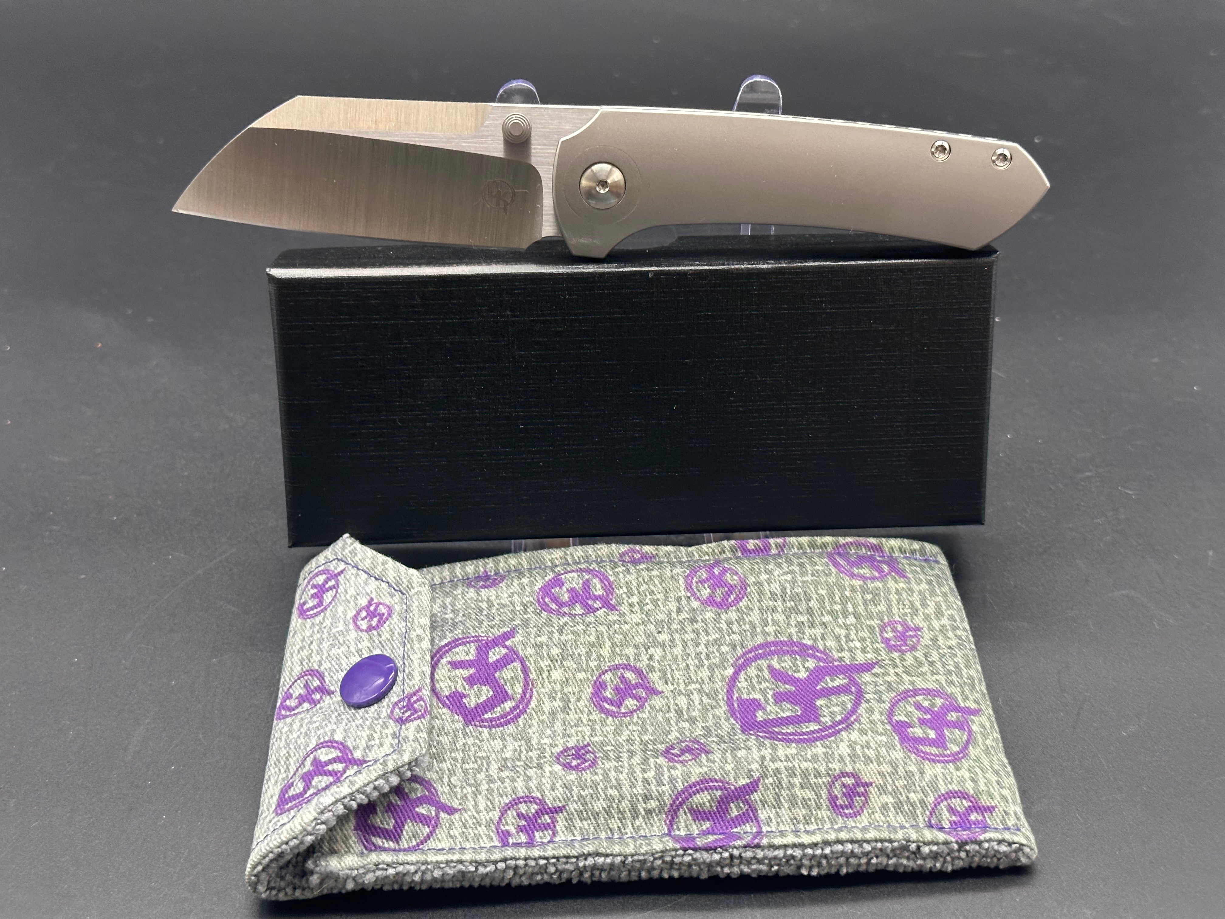 Christensen CK Knifeworks Maverick Titanium Folding Pocket Knife - Premium EDC Tool for Outdoor, Camping & Everyday Carry