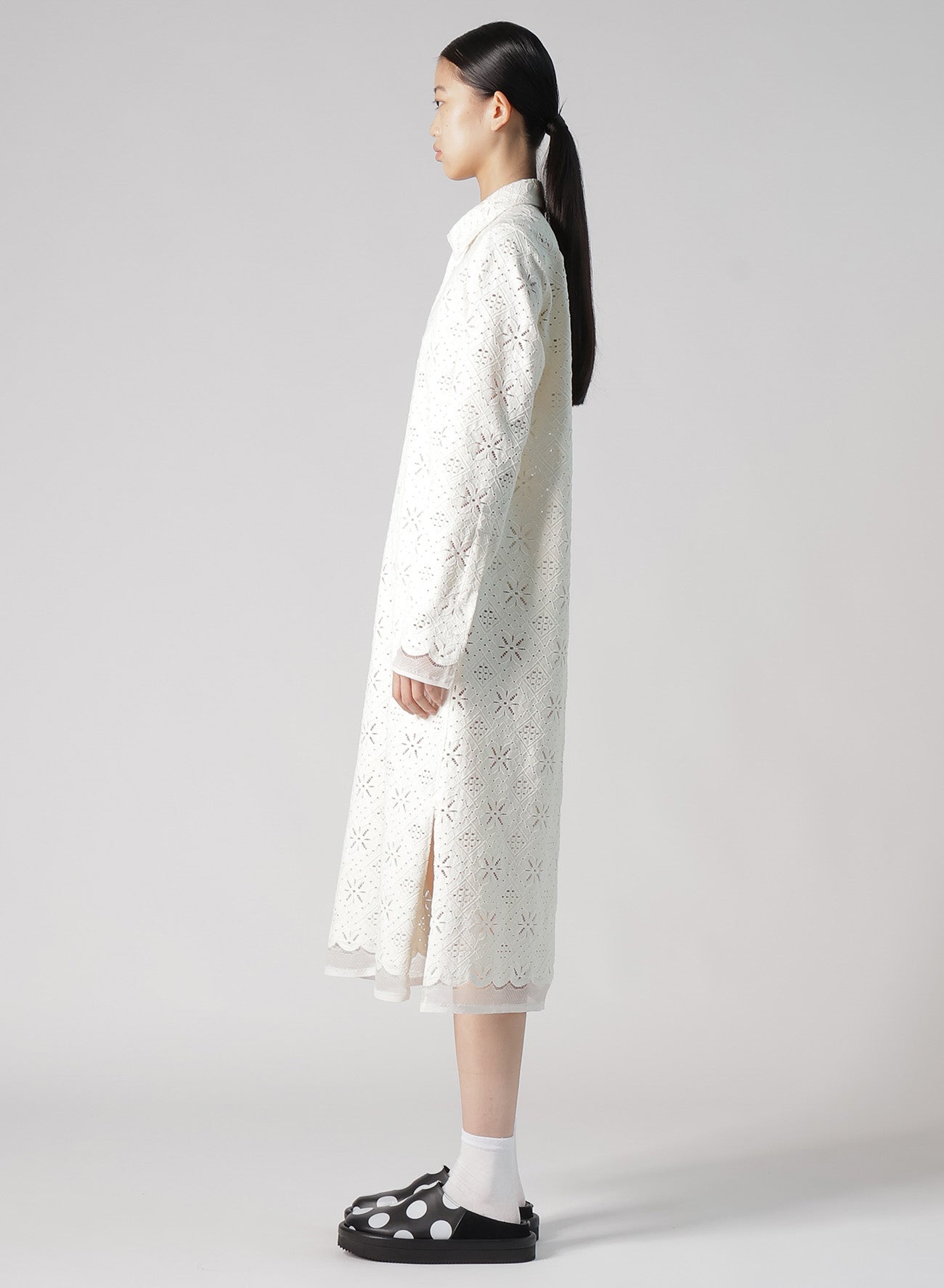 Stylish Cotton Lace Long Shirt for Women - Elegant Boho Blouse with Floral Embroidery - Perfect for Casual Outings, Date Nights & Summer Fashion