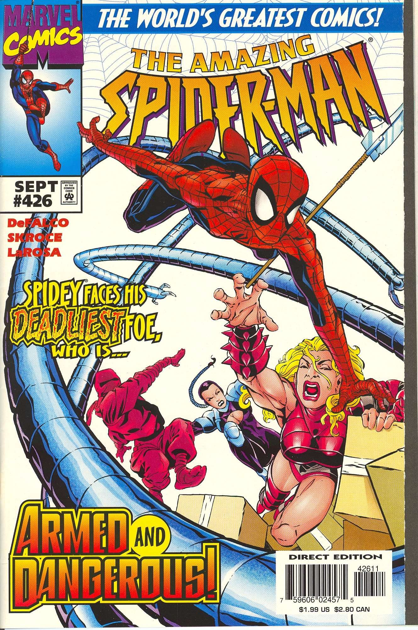 The Amazing Spider-Man #426 FN - Marvel Comic Book by Steve Skroce | Collectible Superhero Comics for Fans & Investors
