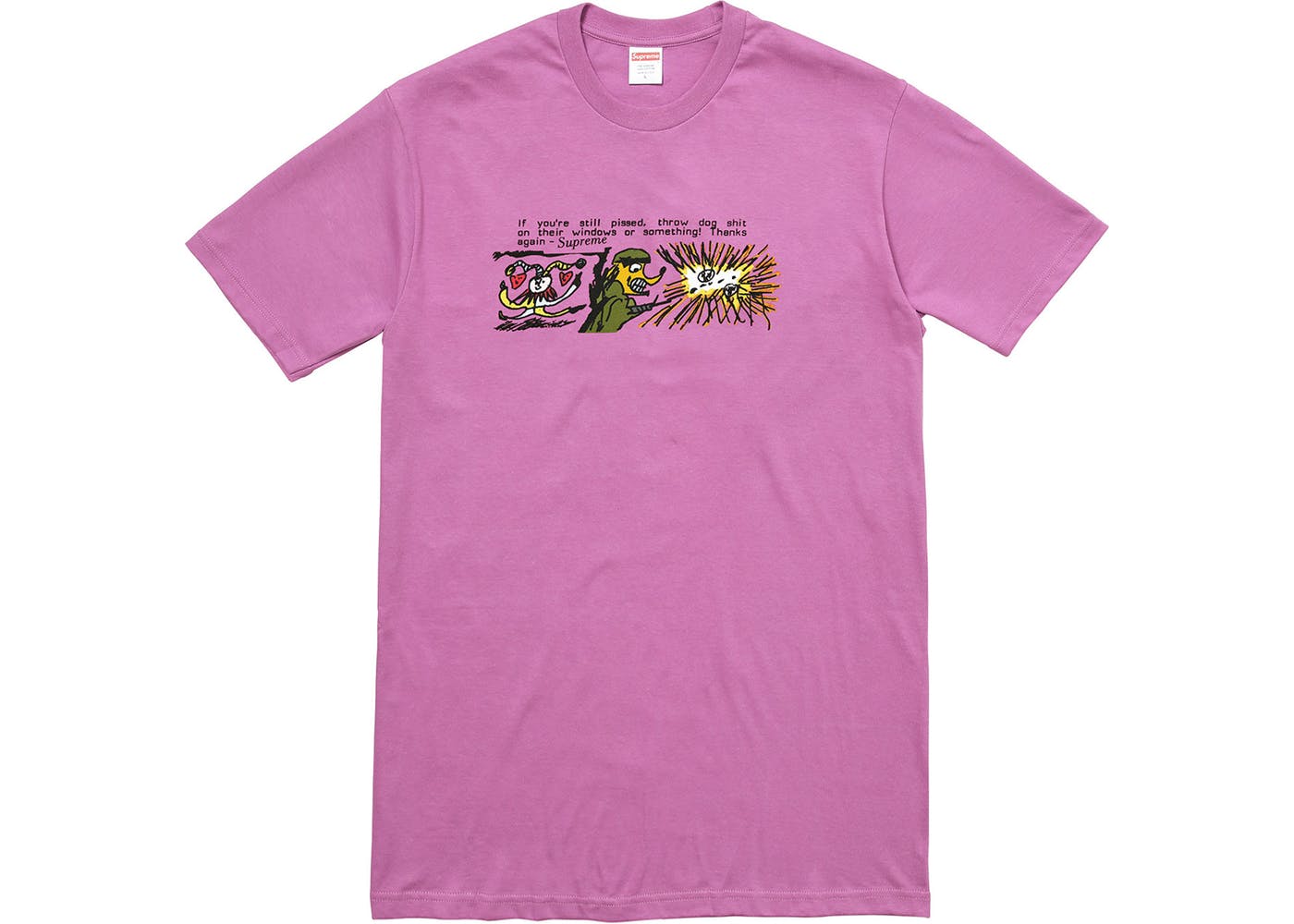 Supreme Dog Shit T-Shirt Purple - Funny Streetwear Graphic Tee for Men & Women - Perfect for Casual Wear, Parties, and Urban Fashion