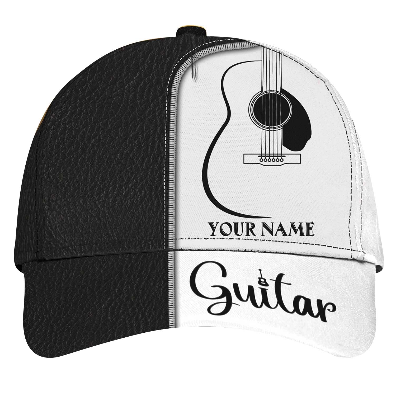 Personalized Name Guitar Music Baseball Cap - Adjustable Classic Hat for Musicians & Music Lovers - Perfect for Concerts, Gifts & Casual Wear