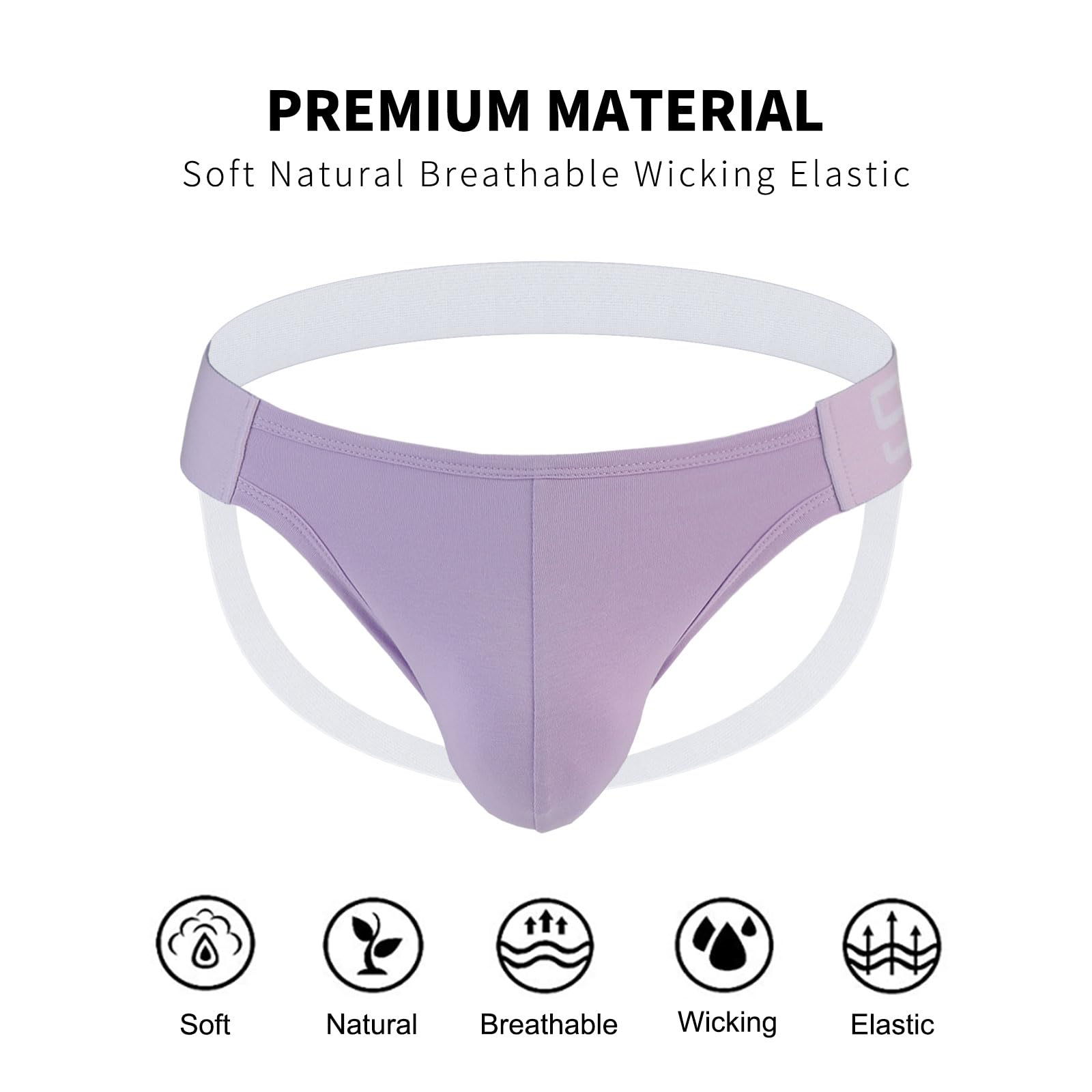 SKYSPER Men's Athletic Jockstrap Support Underwear - Breathable & Comfortable for Sports, Workout & Fitness - Perfect for Running, Gym & Active Lifestyles