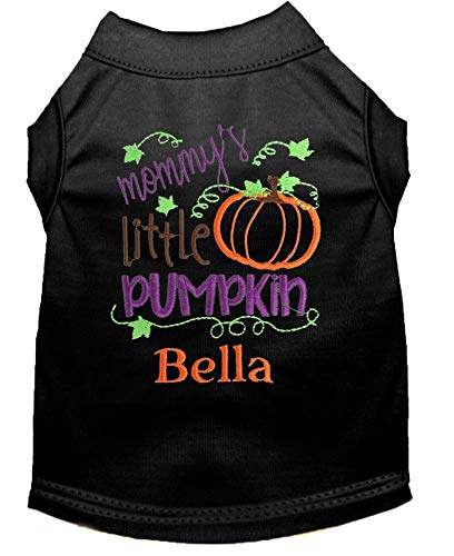 Halloween Dog Shirt - Mommy's Little Pumpkin Thanksgiving Pet Tee - Personalized Dog Clothes for Fall Festivals & Family Gatherings