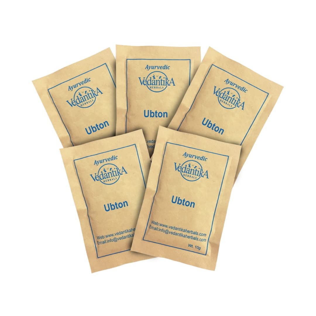 Vedantika Herbals Ayurvedic Ubtan Skin Polisher - Natural Body Scrub for Glowing Skin, Chemical-Free, Travel-Friendly Sachets (50g) - Perfect for Exfoliation & Skin Brightening at Home or On-The-Go