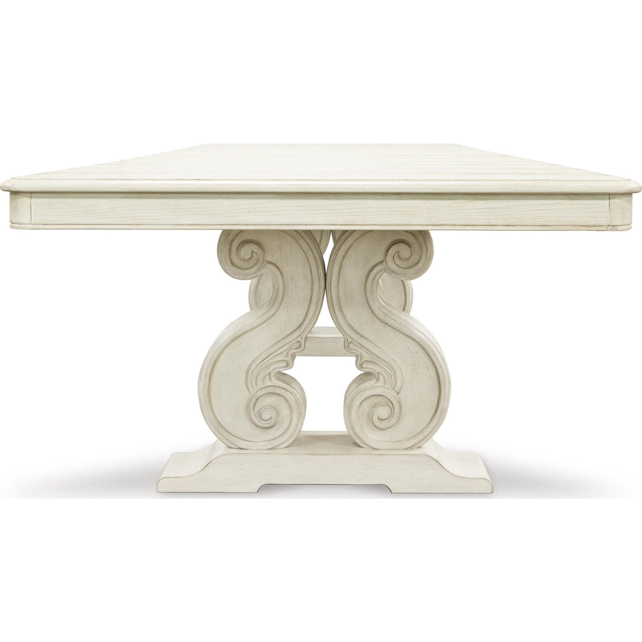 Arlendyne Extendable Dining Table - Antique White Finish (D980D4) | Perfect for Small Spaces, Dinner Parties & Family Gatherings