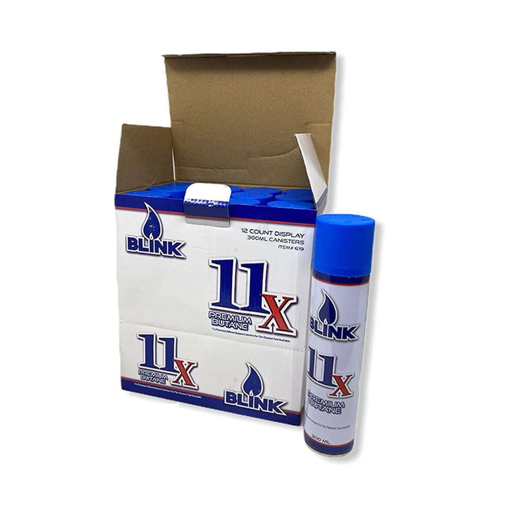 Premium Ultra Refined Butane Gas Refill - 10.14 fl oz (300ml) Universal Fuel for Torch Lighters & Kitchen Torches - 12 Pack Cans - Perfect for Culinary Use, Candle Making & Outdoor Activities