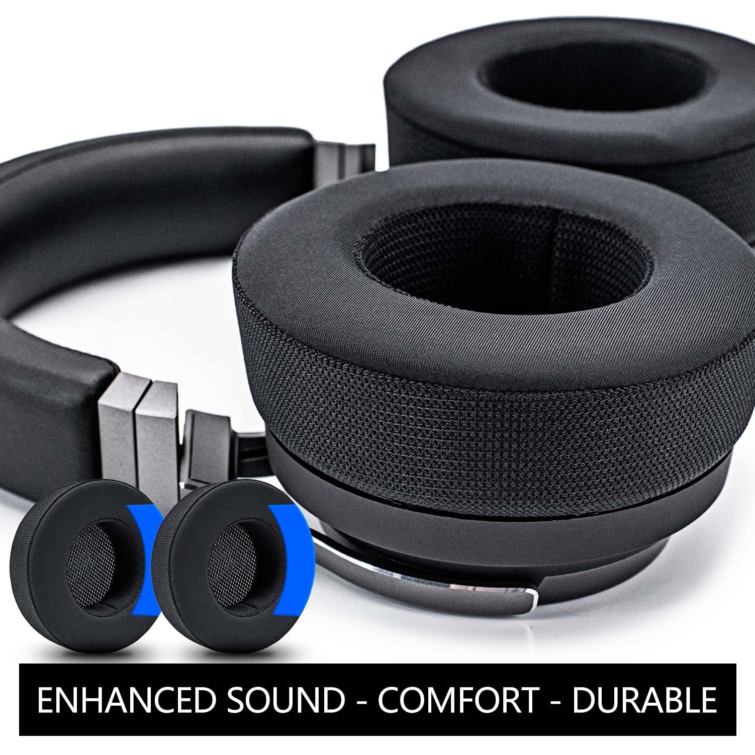 Virtuoso XT Cooling Gel Earpads Replacement - Thick Memory Foam & Breathable Fabric for Corsair Virtuoso XT Headset (Hybrid Mesh Cooling Gel) - Perfect for Gaming, Music & Long Wear Comfort