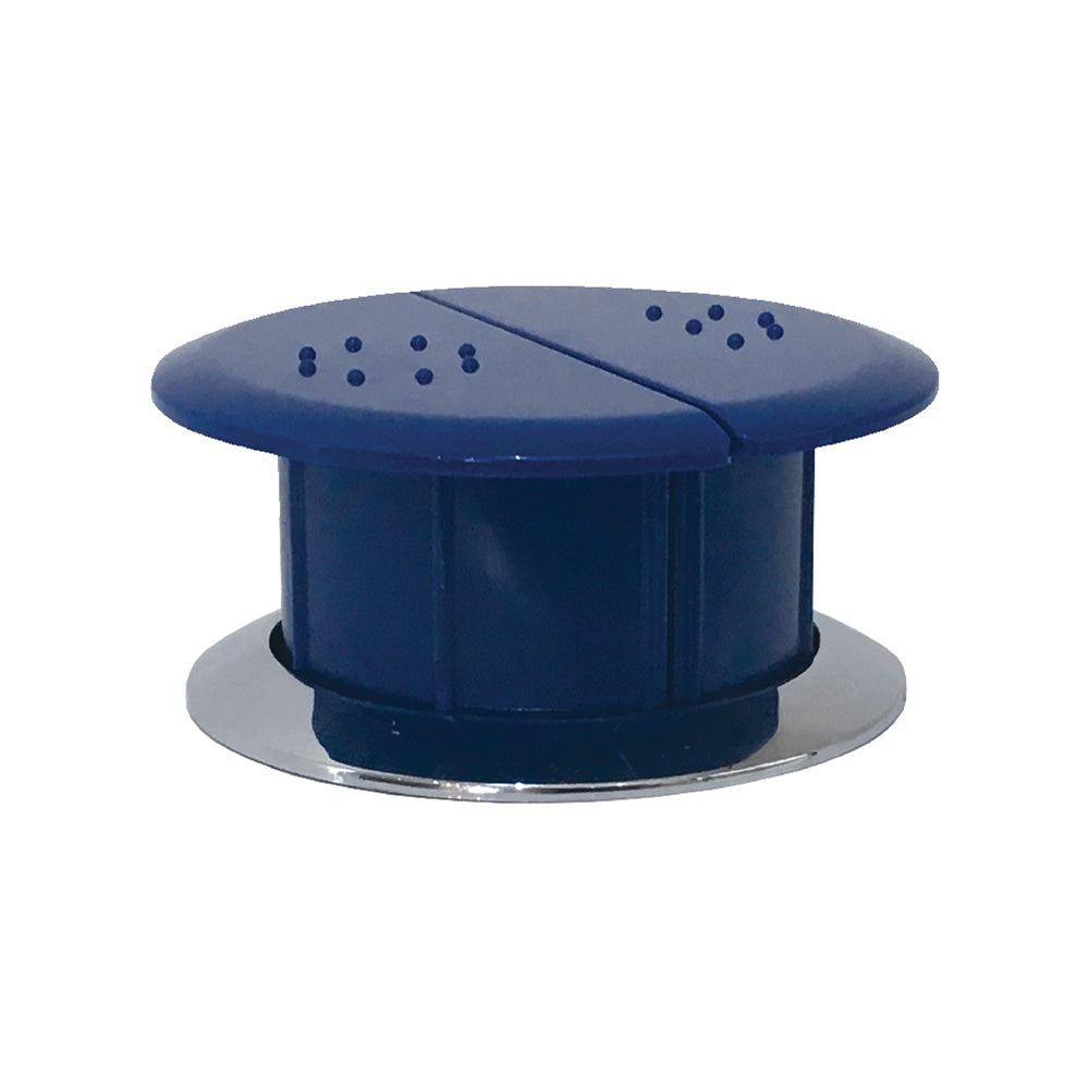 Fienza 890200 Raised Care Flush Buttons for Toilet - Blue ADA Compliant Bathroom Accessories - Ideal for Elderly & Disabled Users in Home & Healthcare Facilities