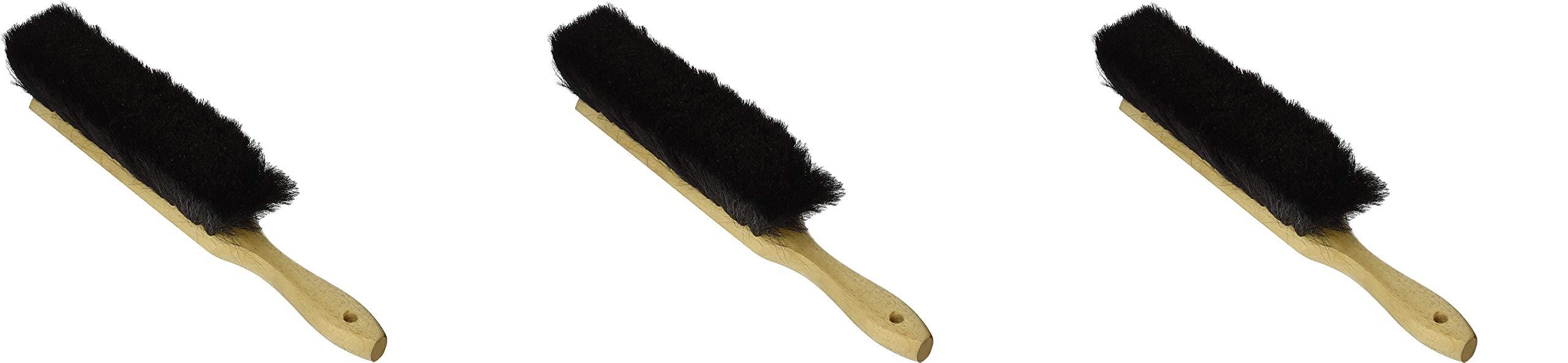 Kraft Tool BL427 13-Inch Soft Horsehair Bricklayer Brush - 3 Pack for Masonry, Stucco & Concrete Work - Professional Bricklaying Brush for Smooth Finishing