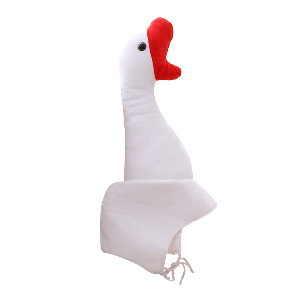 NUOBESTY Kids Animal Cosplay Costume Hat - Winter Plush Goose Dress Up Headwear with White Filling for Children's Party, Halloween & Christmas Costume Play | Cute Cartoon Stuffed Toy Hat for Boys & Girls