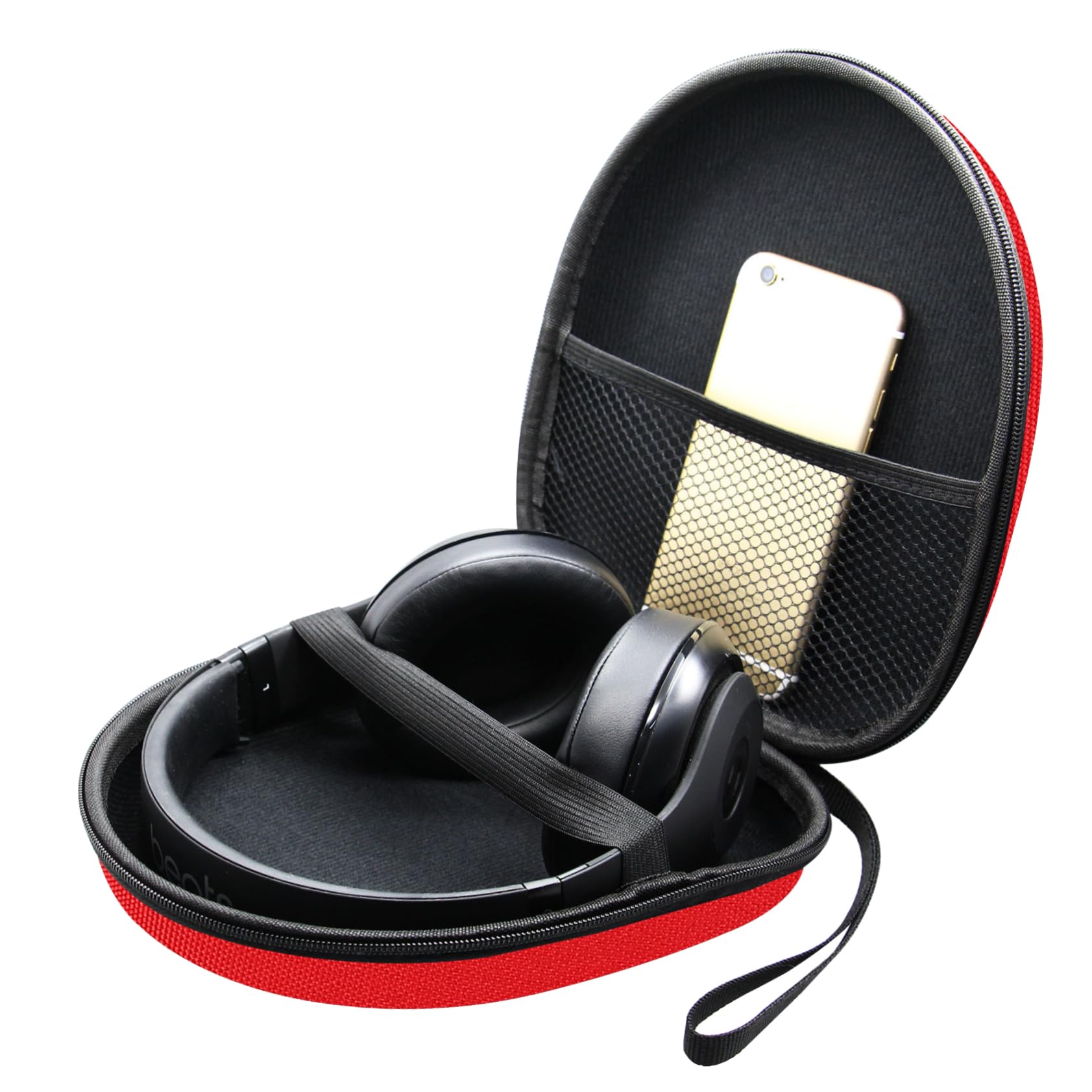 DOITOOL 3-Pack Premium Headphone Storage Bags for Gaming Over-Ear Headphones - Durable Travel Carry Case with Soft Lining (Red) - Perfect for Travel, Office, and Home Organization