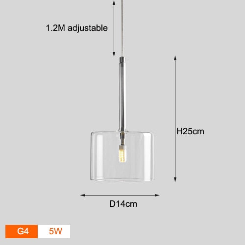 Stylish Glass Pendant Hanging Lights for Modern Home Decor - Perfect for Dining Room, Kitchen Island & Bedroom Lighting