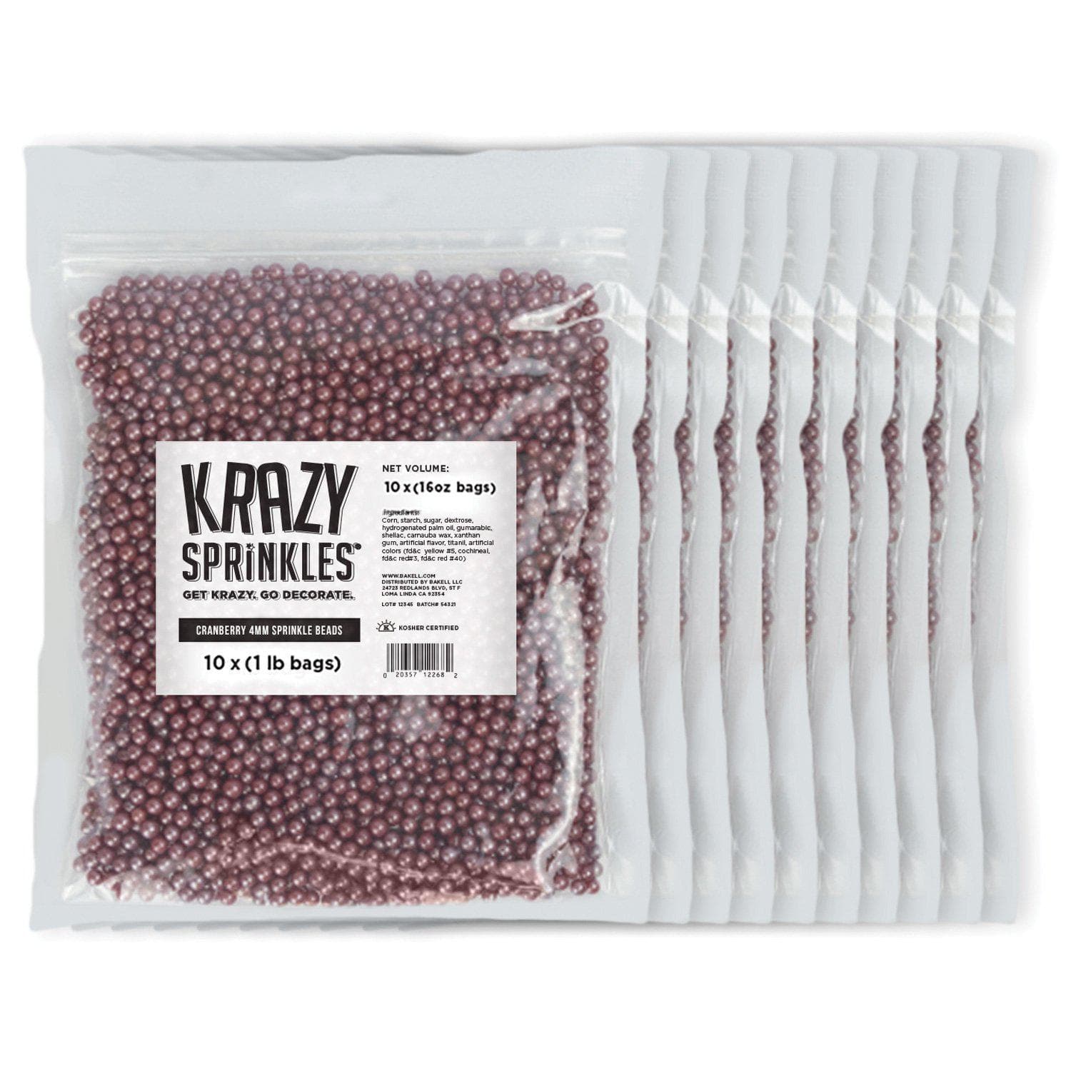 4mm Cranberry Pearl Beads for Jewelry Making, DIY Crafts, Bracelets & Necklaces - Perfect for Beading Projects & Gift Making