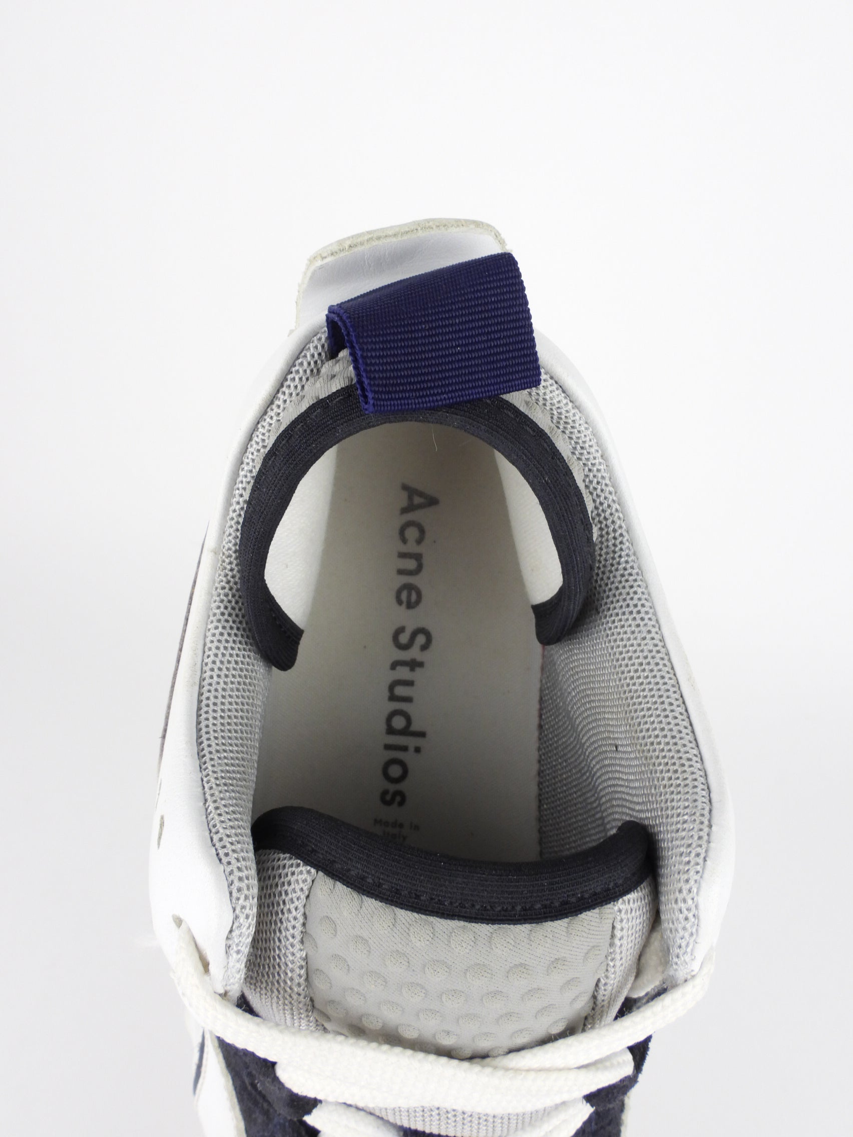 Acne Studios White and Black Leather Chunky Manhattan Sneakers - Stylish Comfortable Platform Shoes for Women | Perfect for Casual Wear, Street Style & Everyday Outfits