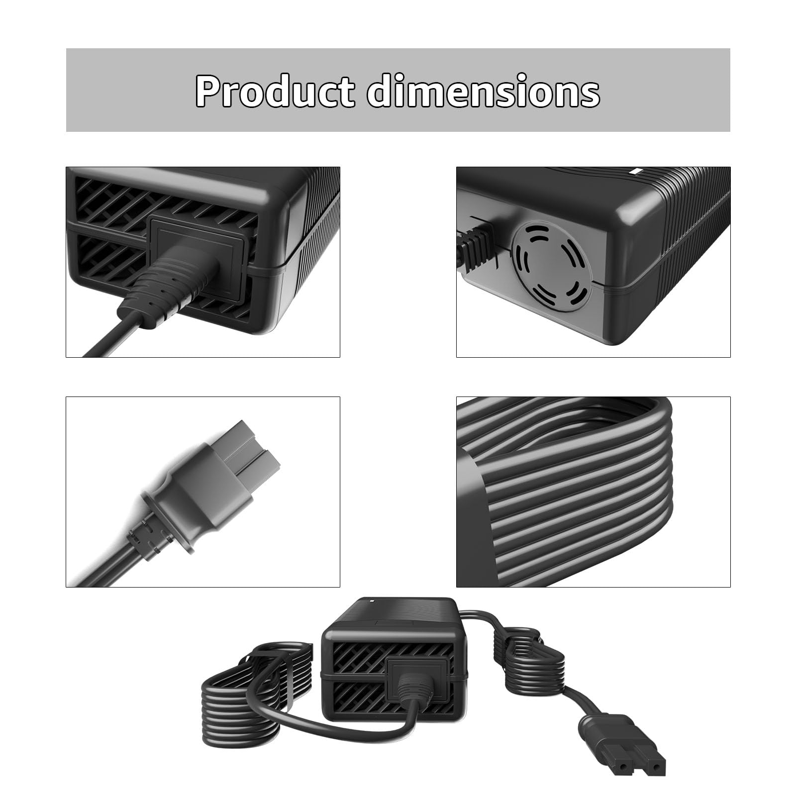 13.8V Replacement Charger for DeWalt DCC020IB Cordless Inflator - Compatible with DeWalt 20V Tire Inflator & Air Compressor - Power Supply for Home, Garage, and Roadside Emergency Use