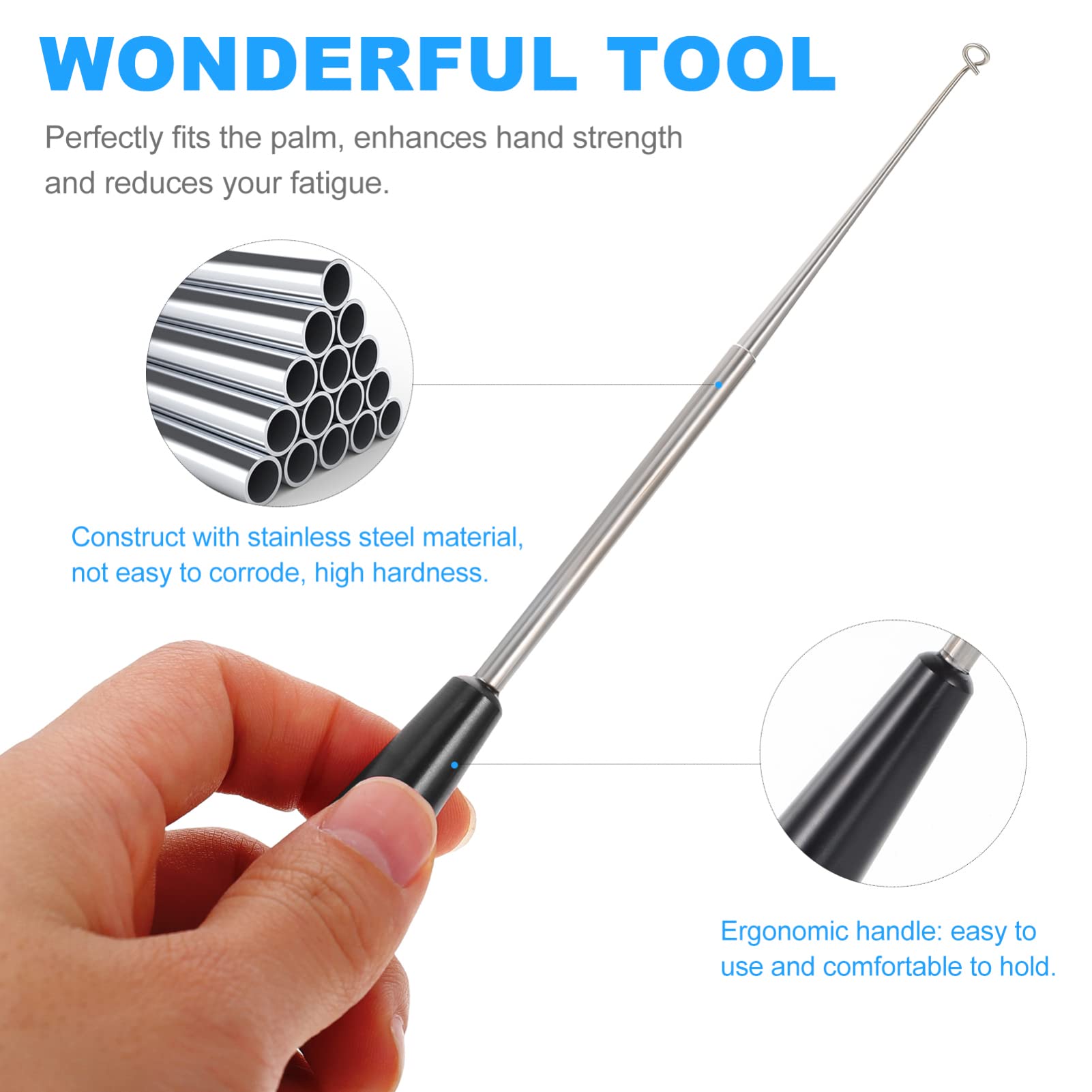 2pcs Magnetic Fishing Hook Remover Tool - Easy Fish Hook Detacher & Decoupler for Safe Hook Removal - Perfect for Catch and Release Fishing, Ice Fishing, and Saltwater Angling