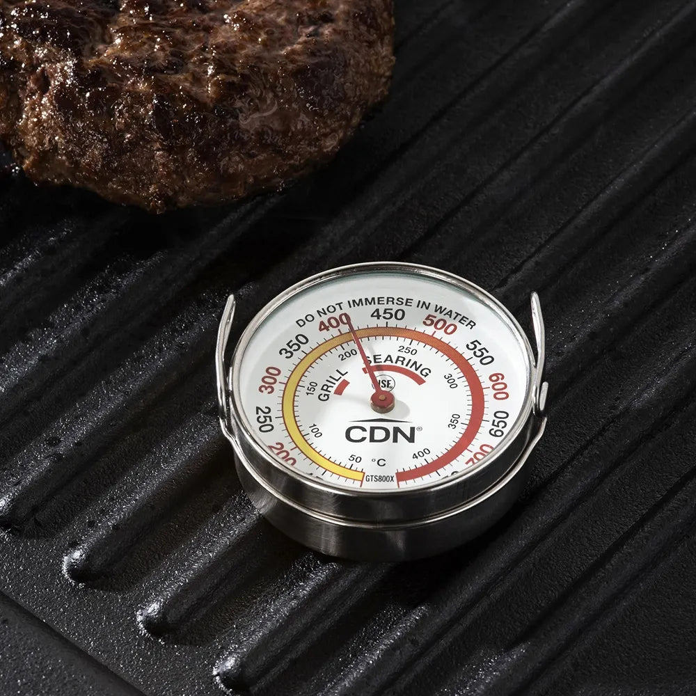 Premium CDN Grill Surface Thermometer 6cm - Accurate BBQ & Cooking Temperature Gauge for Grilling, Smoking, and Baking - Perfect for Outdoor Grills, Smokers, and Kitchen Use