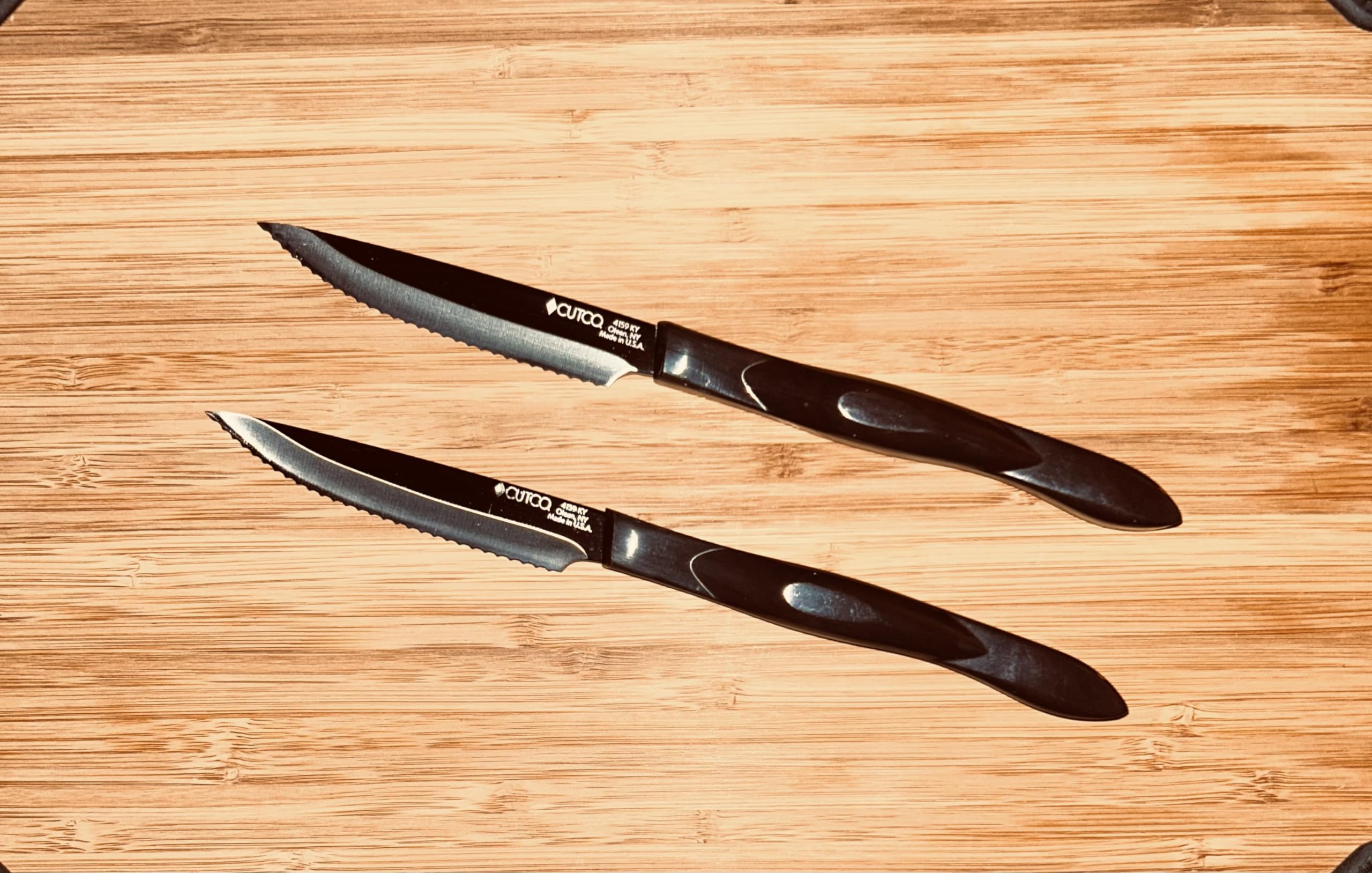 Cutco 4159 Gourmet 2-Piece Table Knife Set - Premium Stainless Steel Kitchen Knives for Steak, Meat & Fine Dining - Perfect for Home Chefs & Restaurant Use