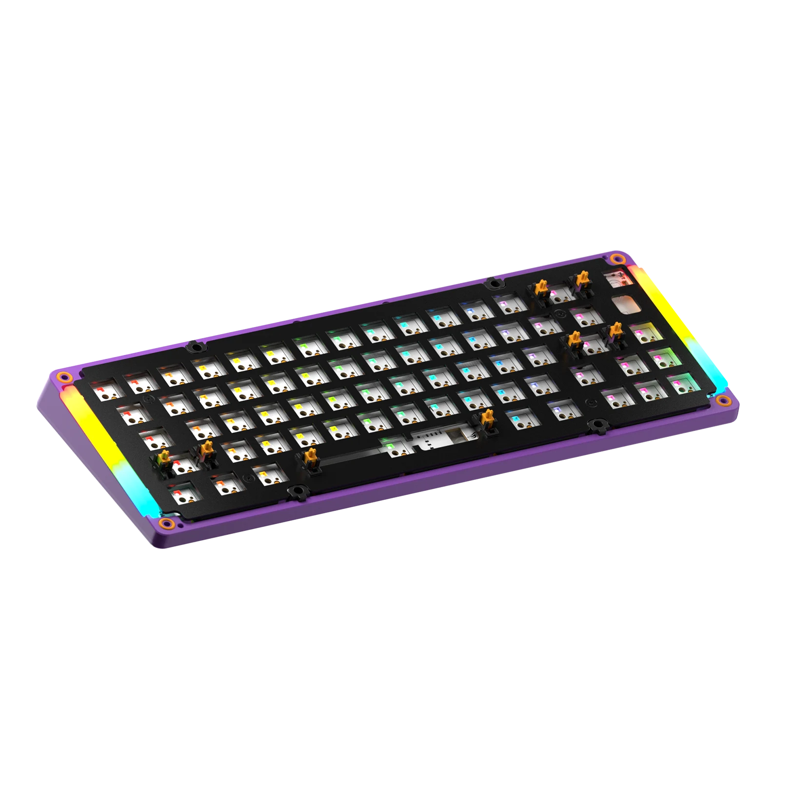 GMMK 3 65% Mechanical Keyboard Bottom Case - Limited Edition Metal Synth Purple for Gaming & Typing | Perfect for PC Setup & Custom Keyboard Builds
