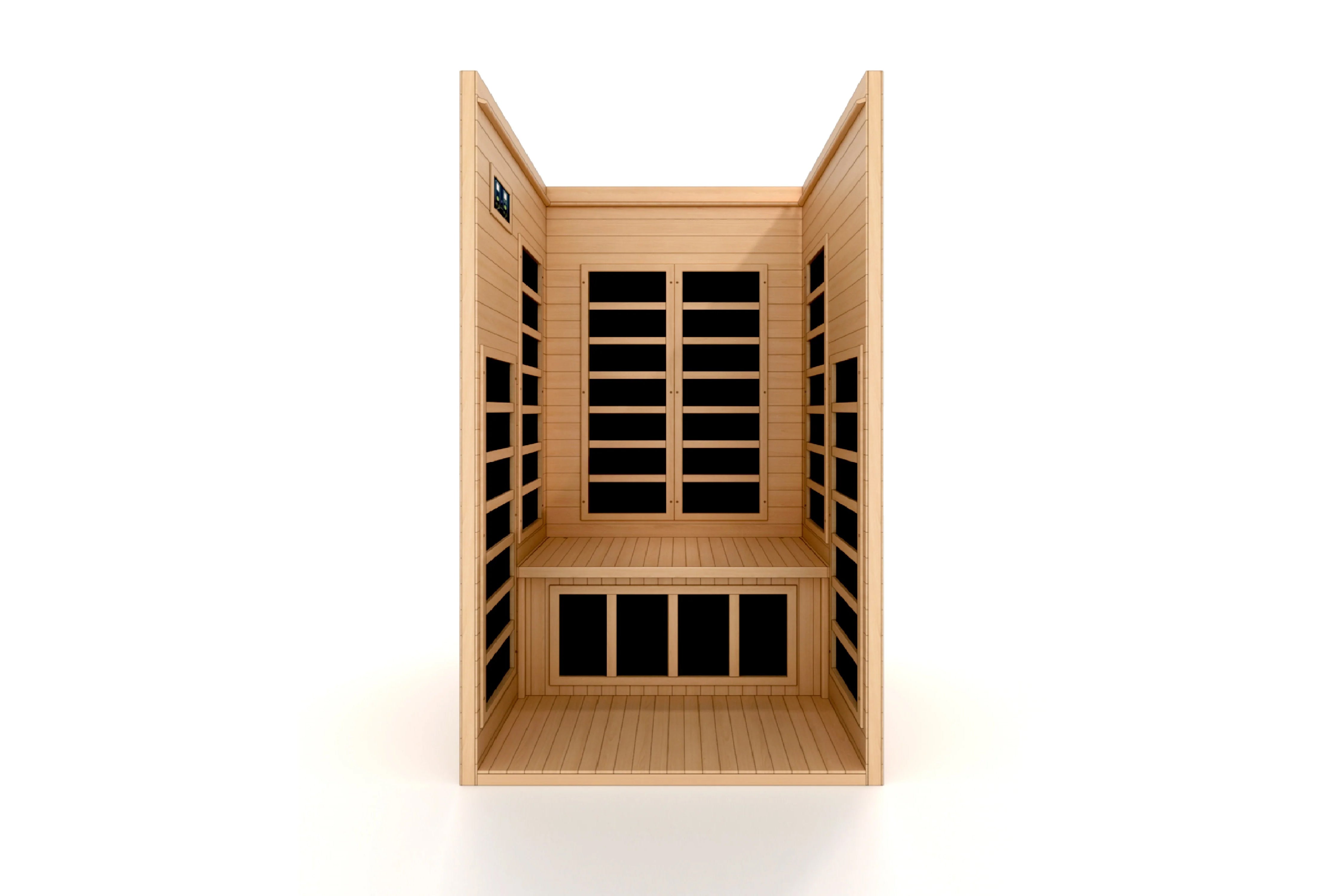 Golden Designs Gracia 1-2 Person Low EMF FAR Infrared Sauna for Home Spa Relaxation & Detox - Perfect for Small Spaces & Wellness Therapy