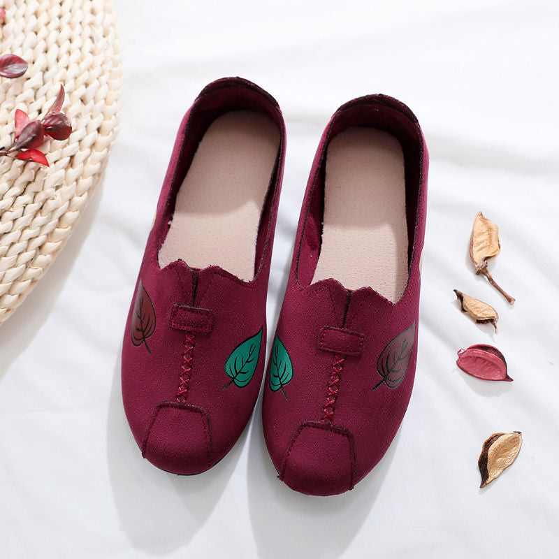 Women's Comfortable Flat Shoes - Breathable & Lightweight Cloth Slip-Ons for Casual Wear, Walking & Travel