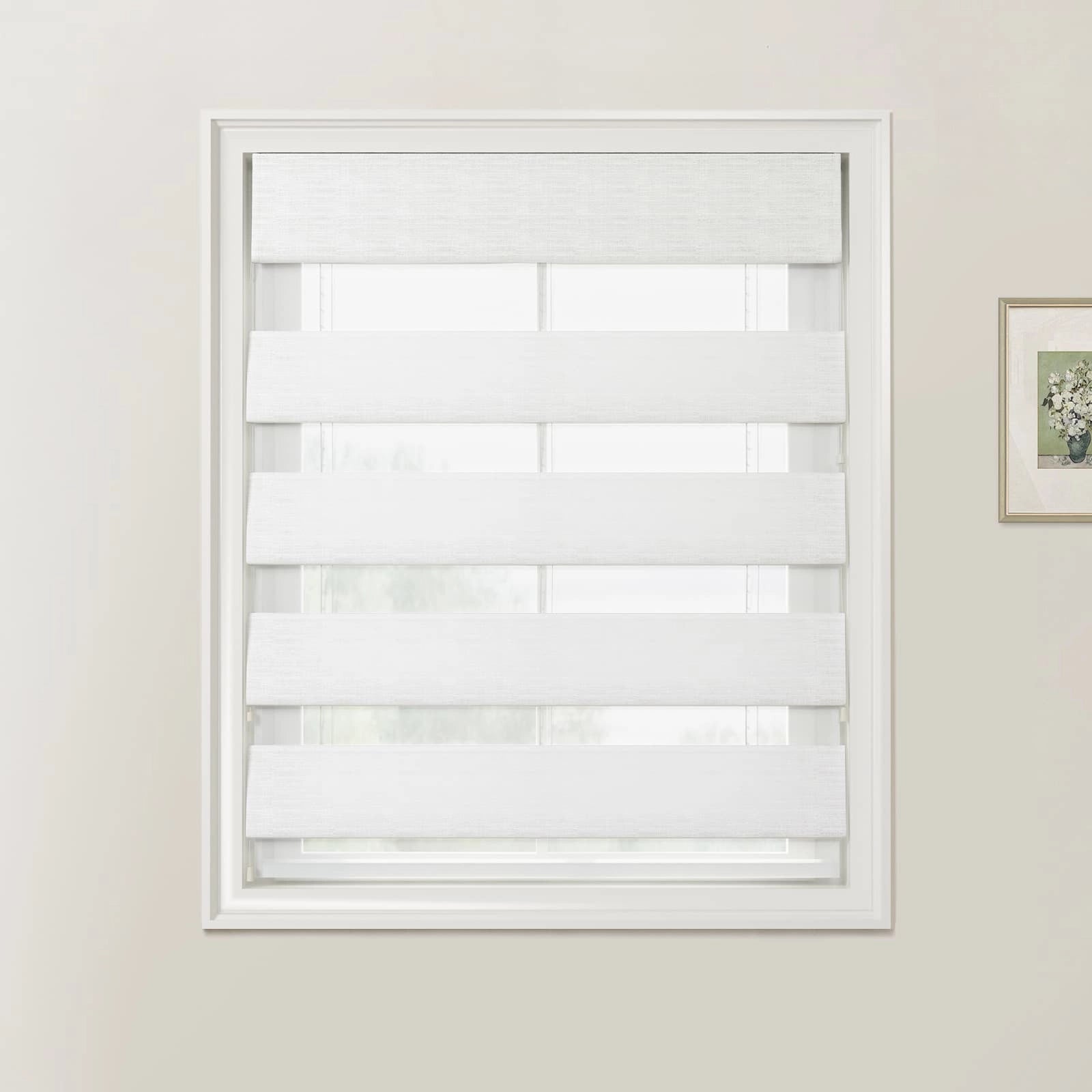 Custom Zebra Roman Blind Cord Lift - Blackout Window Shades for Home & Office - Easy Installation & Light Control
