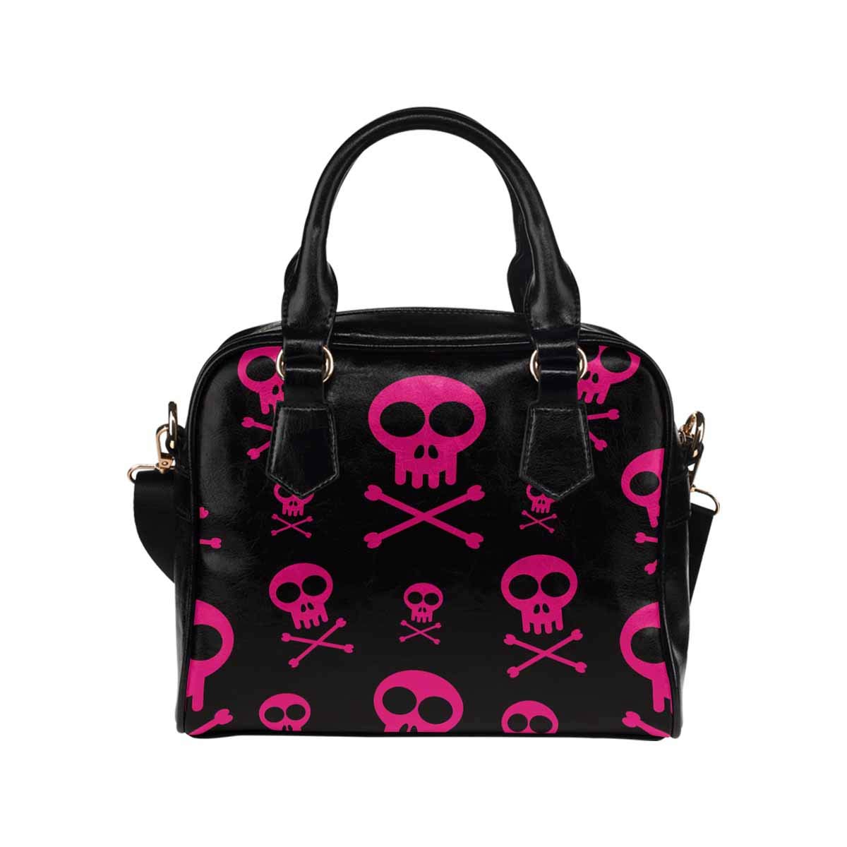 Stylish Red Skull PU Leather Crossbody Bag for Women & Girls - Gothic Handbag with Adjustable Strap, Perfect for Daily Use, Parties & Halloween Costumes