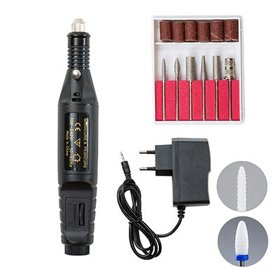 Professional Electric Nail Drill Kit - Portable Manicure & Pedicure Machine for Nail Art, Polishing & Grinding | Perfect for Home & Salon Use | Toe & Finger Nail Care (Color: SET 2)