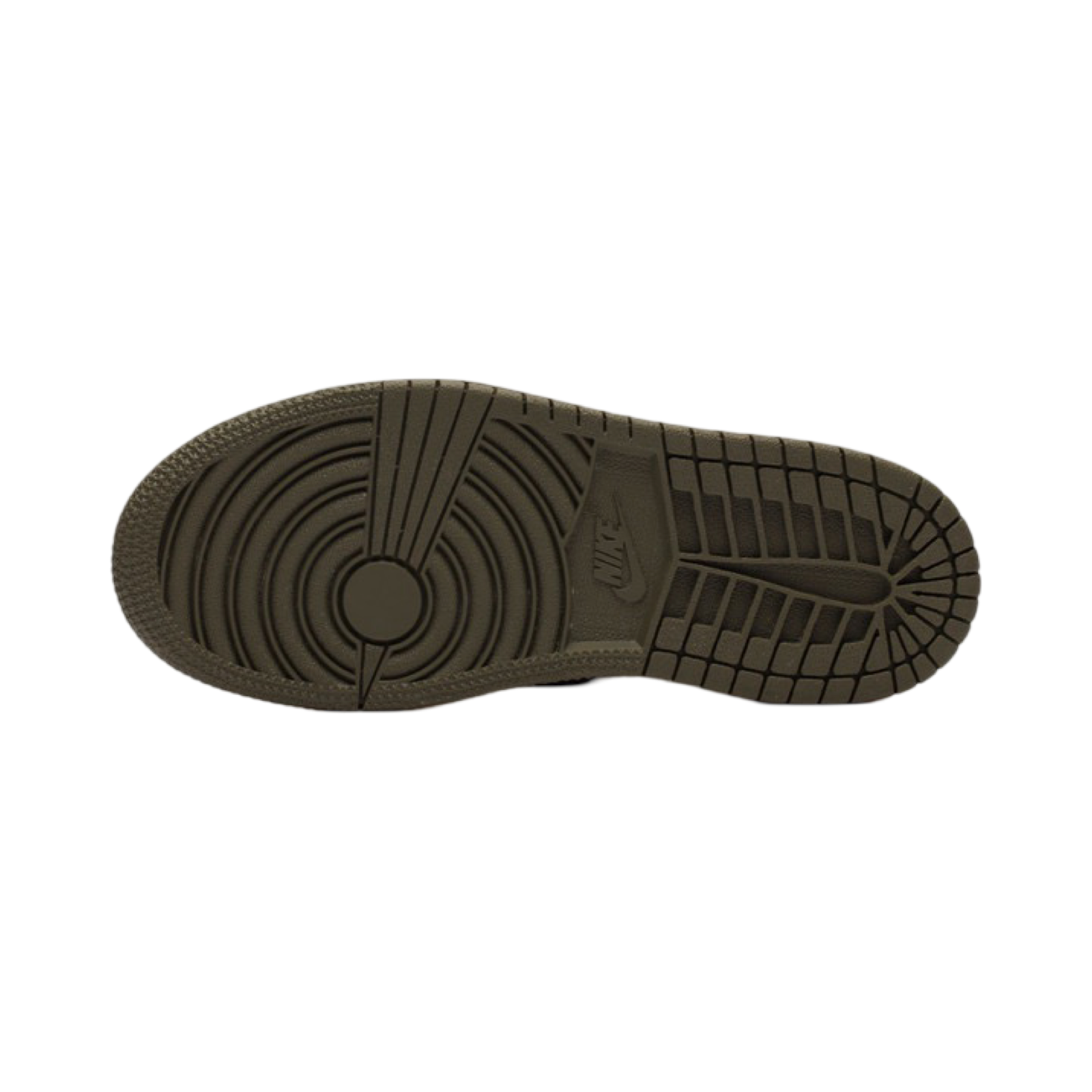 Travis Scott x Air Jordan 1 Low OG SP (PS) Kids Shoes - Medium Olive/Black/White - Stylish Sneakers for Boys & Girls - Perfect for School, Sports & Casual Wear
