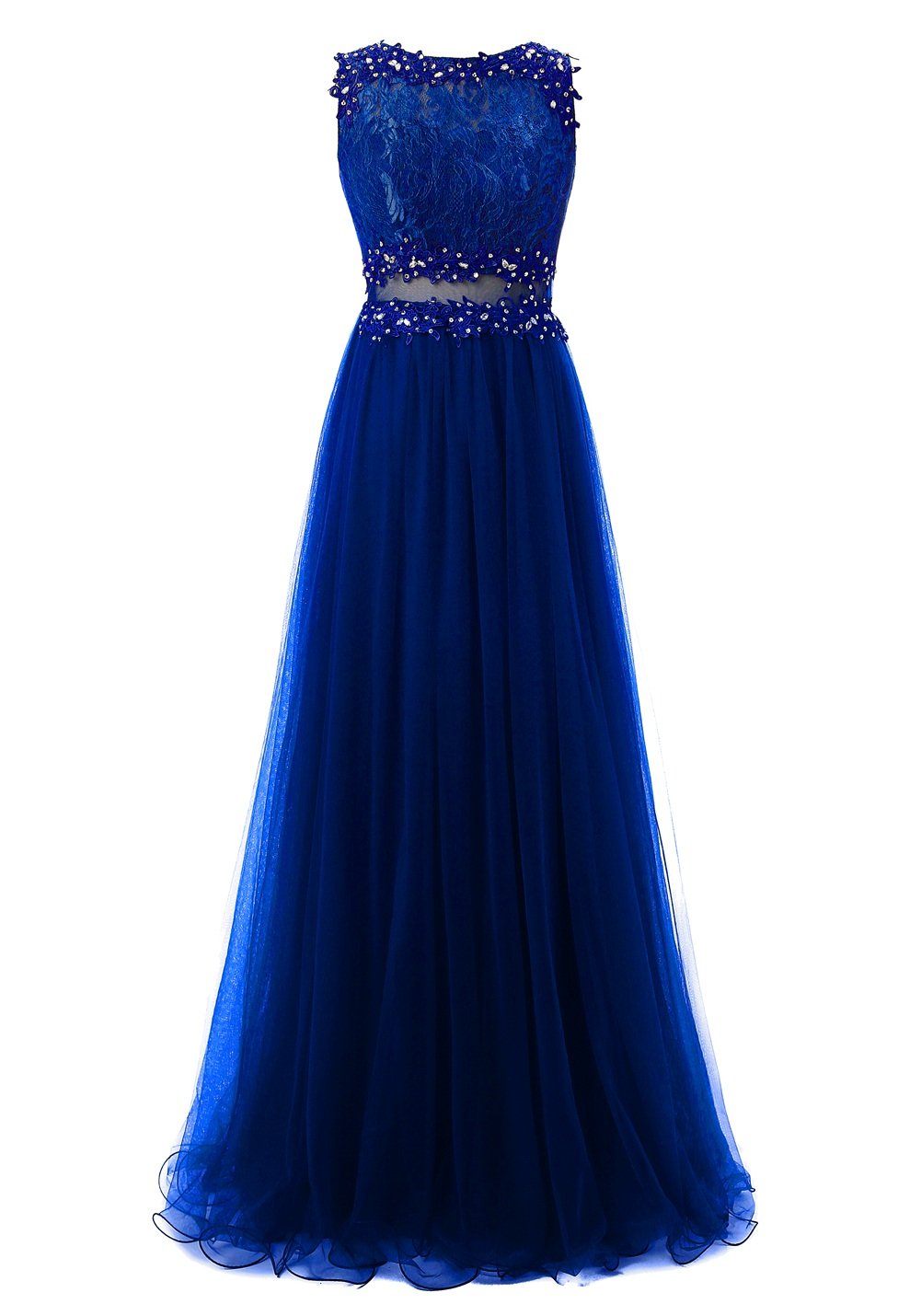 Elegant Tulle Appliqued Prom Dresses for Women - Long Formal Evening Gowns for Homecoming, Wedding & Special Occasions