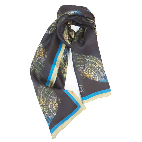 Elegant Night Glide Long Silk Scarf - Soft & Luxurious Women's Fashion Accessory for Evening Parties, Weddings & Special Occasions