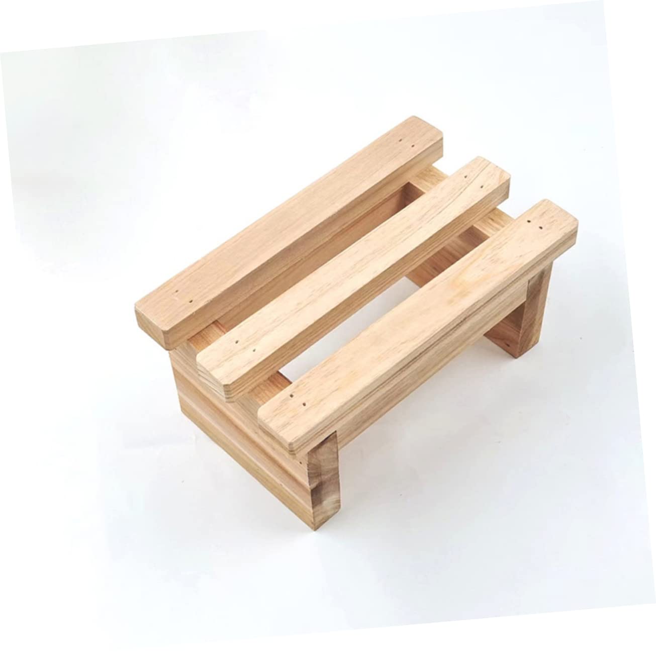 Homoyoyo Wooden Bench Stool for Kids & Adults - Durable Step Stool for Boys & Girls Bedroom, Living Room, and Home Decor | Perfect for Reading Nook, Playroom, and Entryway Seating