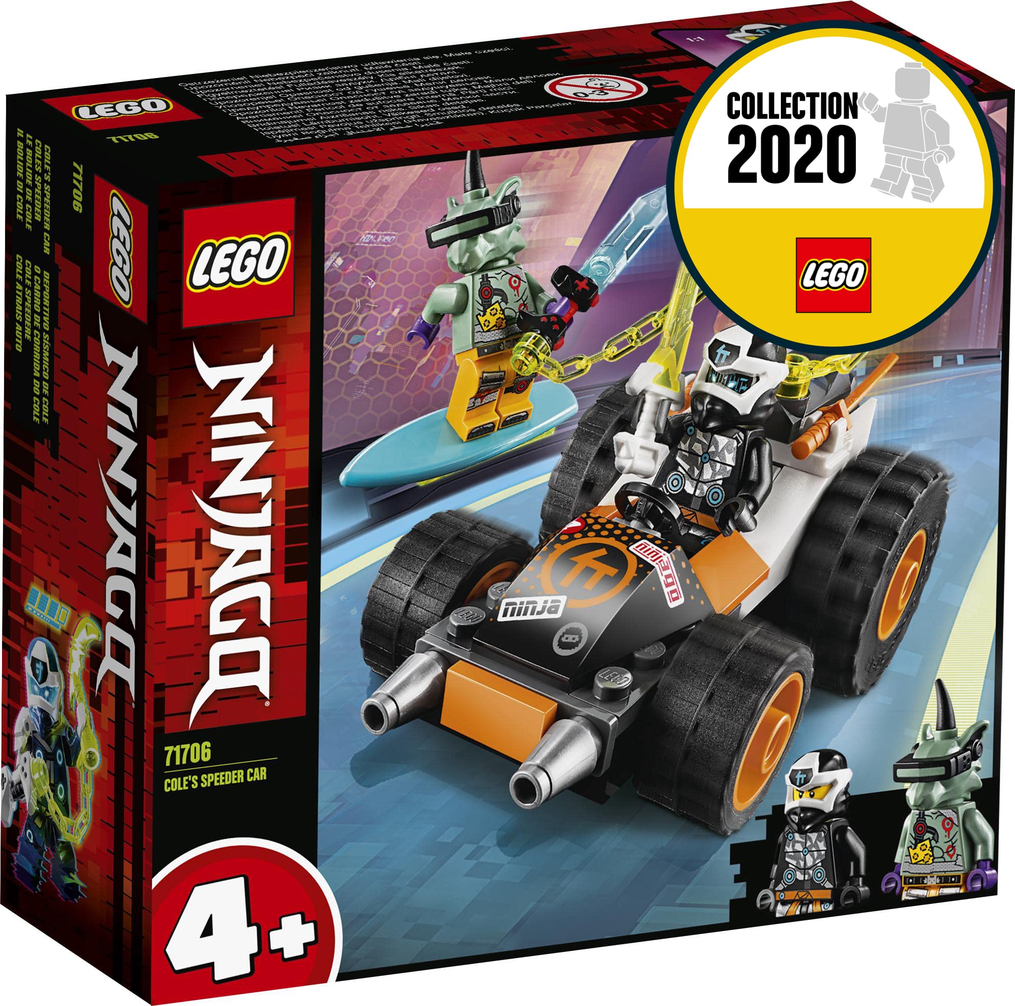 LEGO 71706 NINJAGO Cole's Earth Dragon EVO Building Set – Ninja Toy for Kids, Action-Packed Playset with Minifigures – Perfect for Creative Play & Collectors