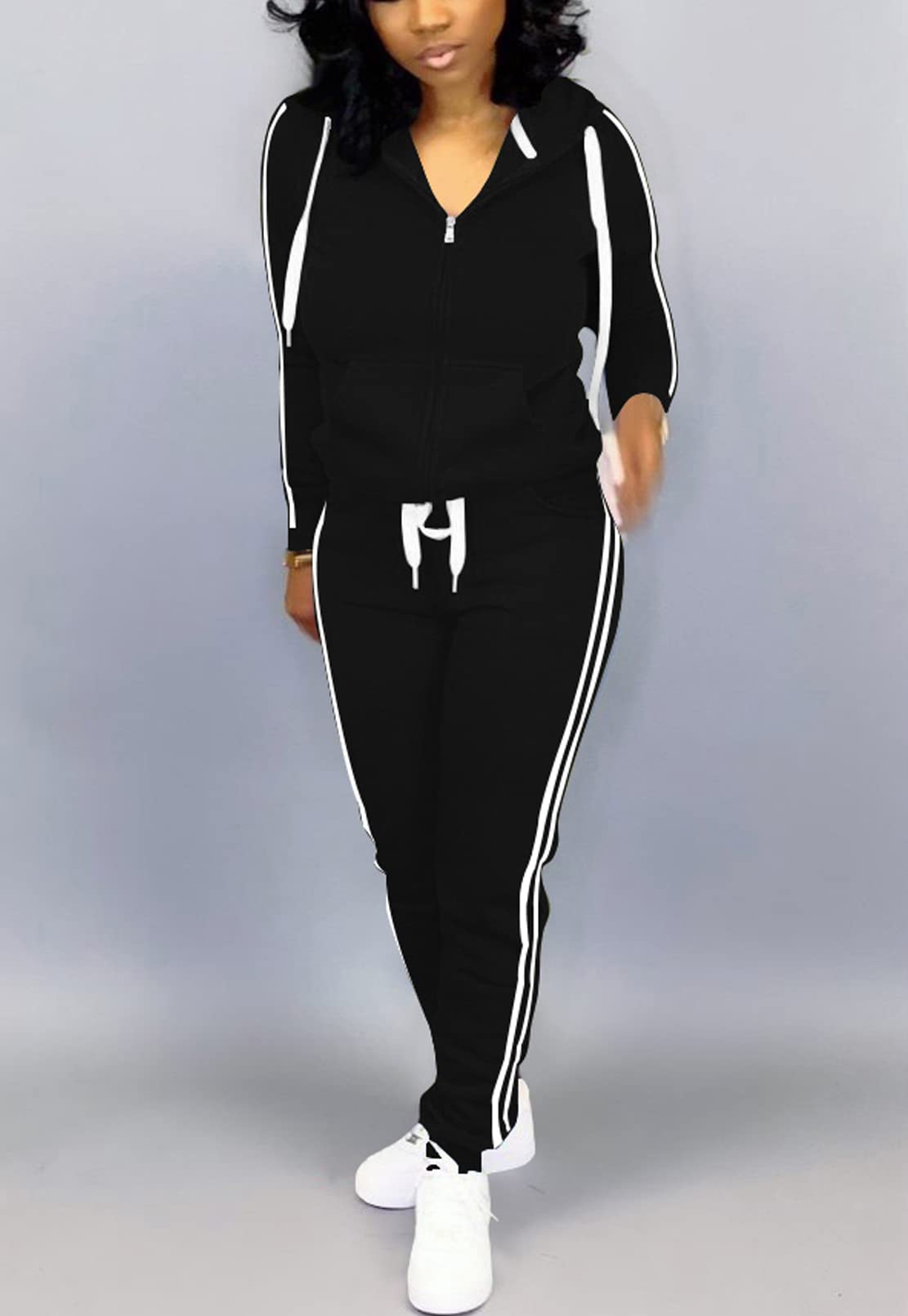 MrKoala Women's 2-Piece Tracksuit Set - Soft Jogging Outfits with Pockets for Workout, Running & Lounge Wear - Perfect for Gym, Yoga & Casual Wear