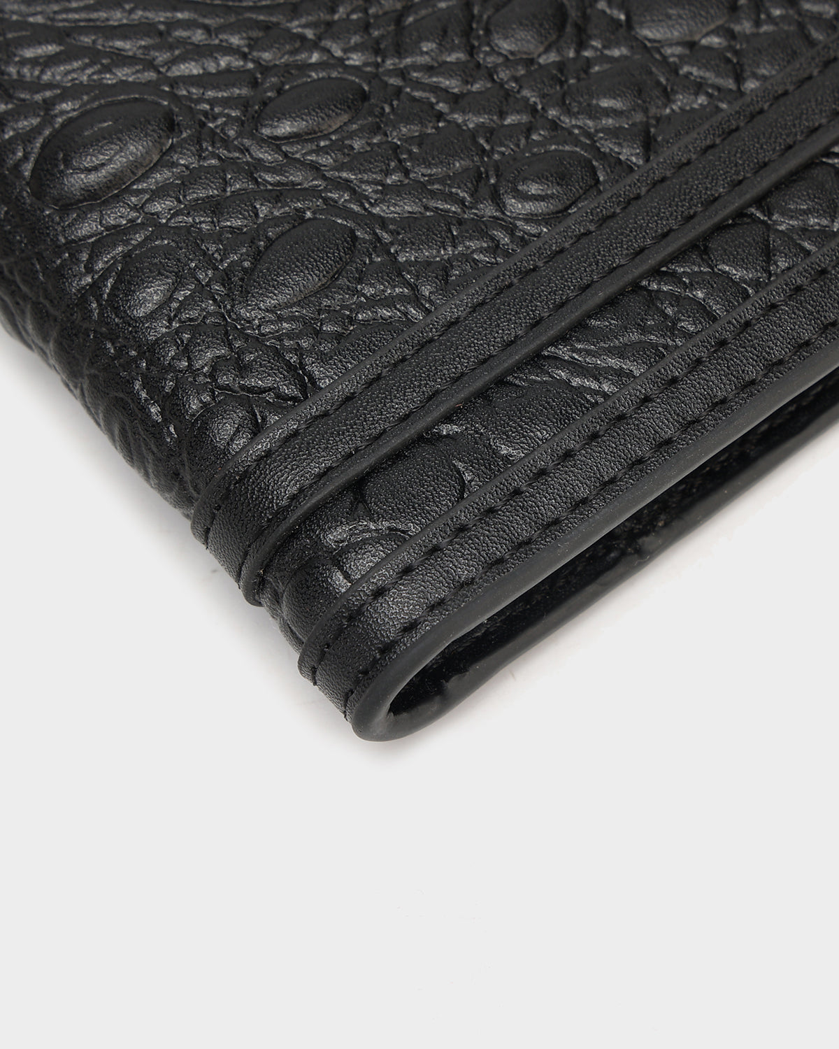 Apollo 2 Chain Black Leather Wallet for Men - Stylish Bifold RFID Blocking Wallet for Everyday Use & Travel