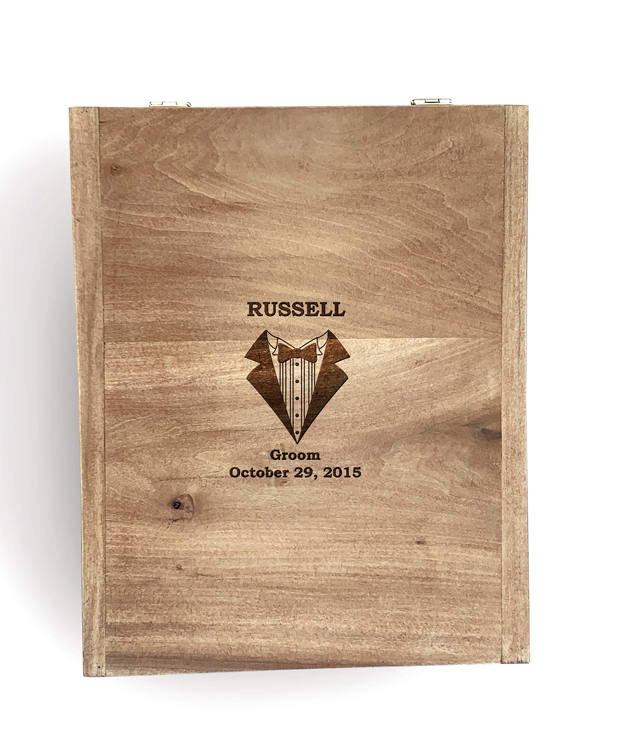 Personalized Whiskey Decanter Set with Wooden Box - Engraved Groomsmen Gift for Whiskey Lovers - Perfect for Weddings, Anniversaries & Special Occasions