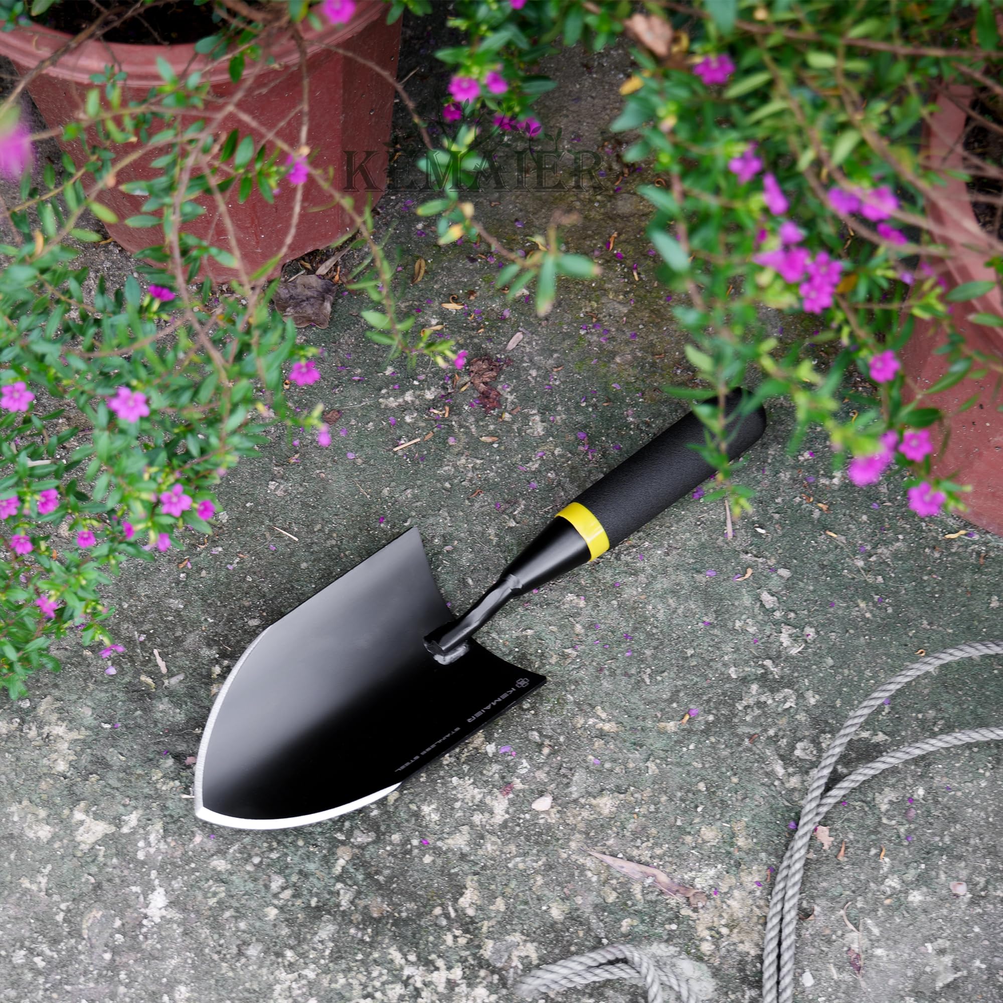 Premium Heavy Duty Stainless Steel Garden Trowel & Shovel Set - Rustproof Digging & Weeding Tools for Gardening, Planting, Landscaping - Perfect for Flower Beds, Vegetable Patches & Outdoor Projects