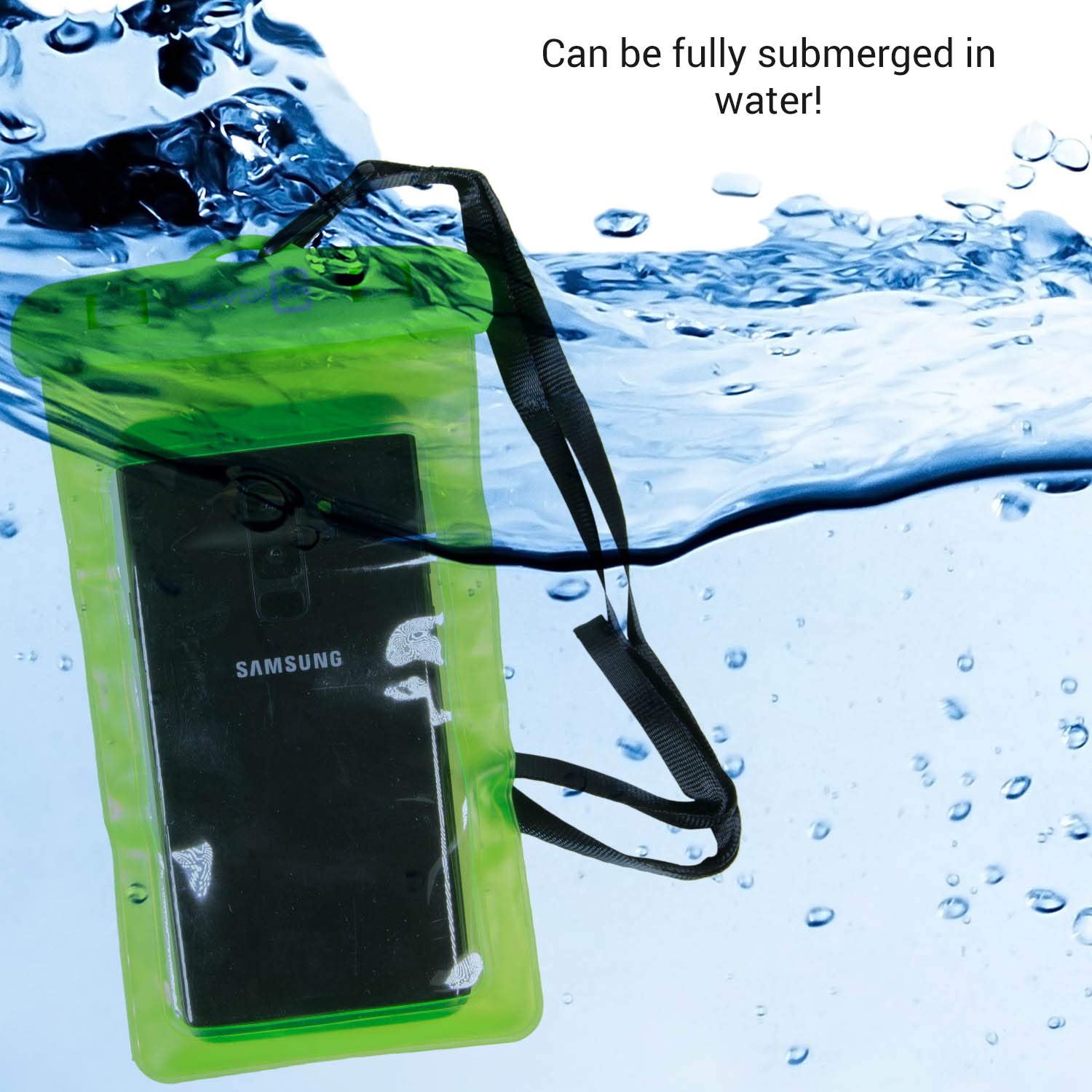 **Waterproof Phone Pouch (2 Pack) - IPX8 Universal Dry Bag Case for iPhone, Samsung Galaxy, LG, Motorola, Pixel & Phones Up to 6.5